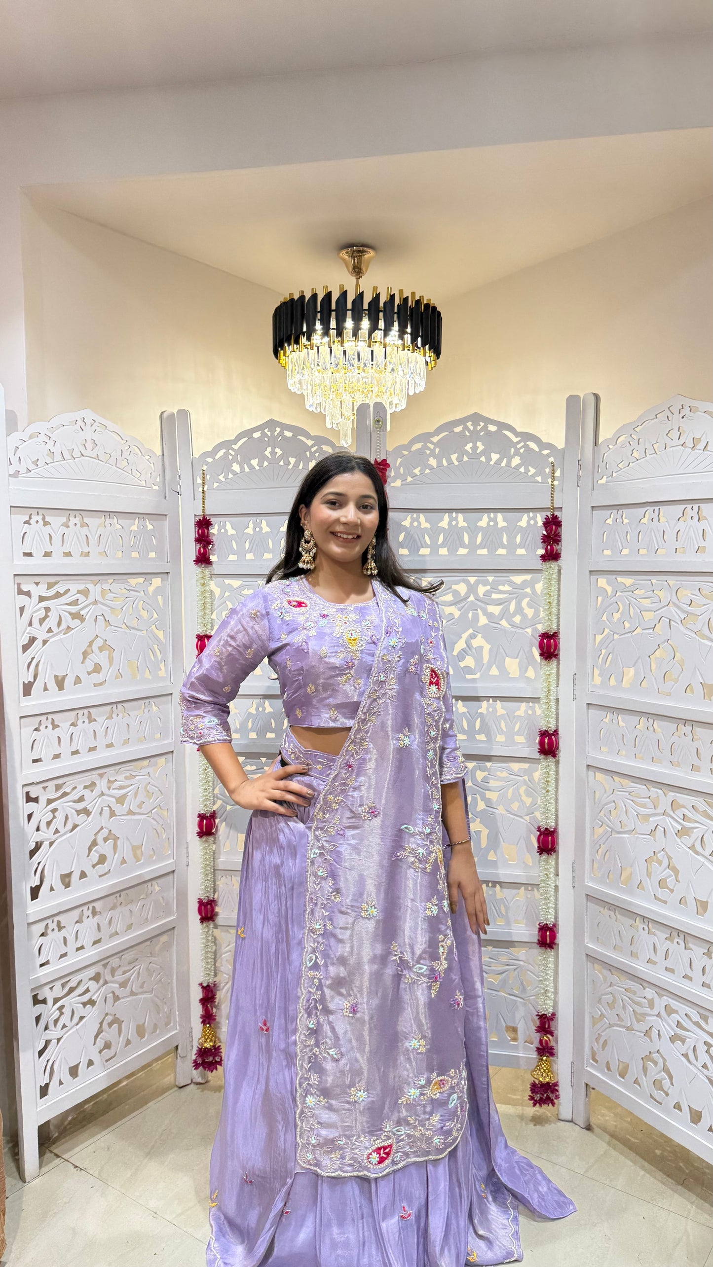 Drape lehenga