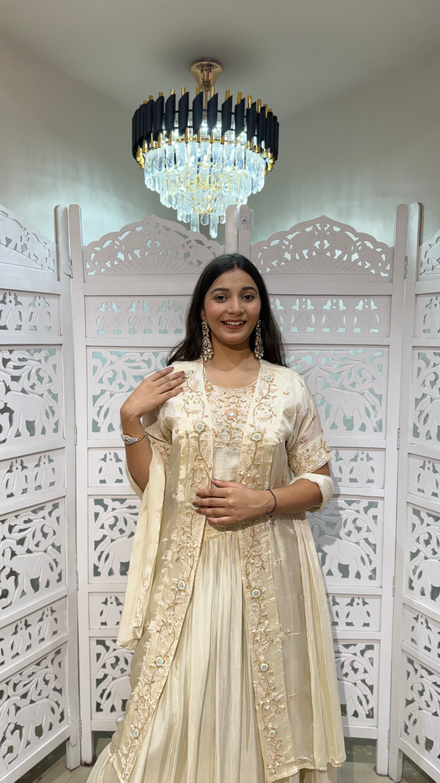 Crop top jacket with shrug