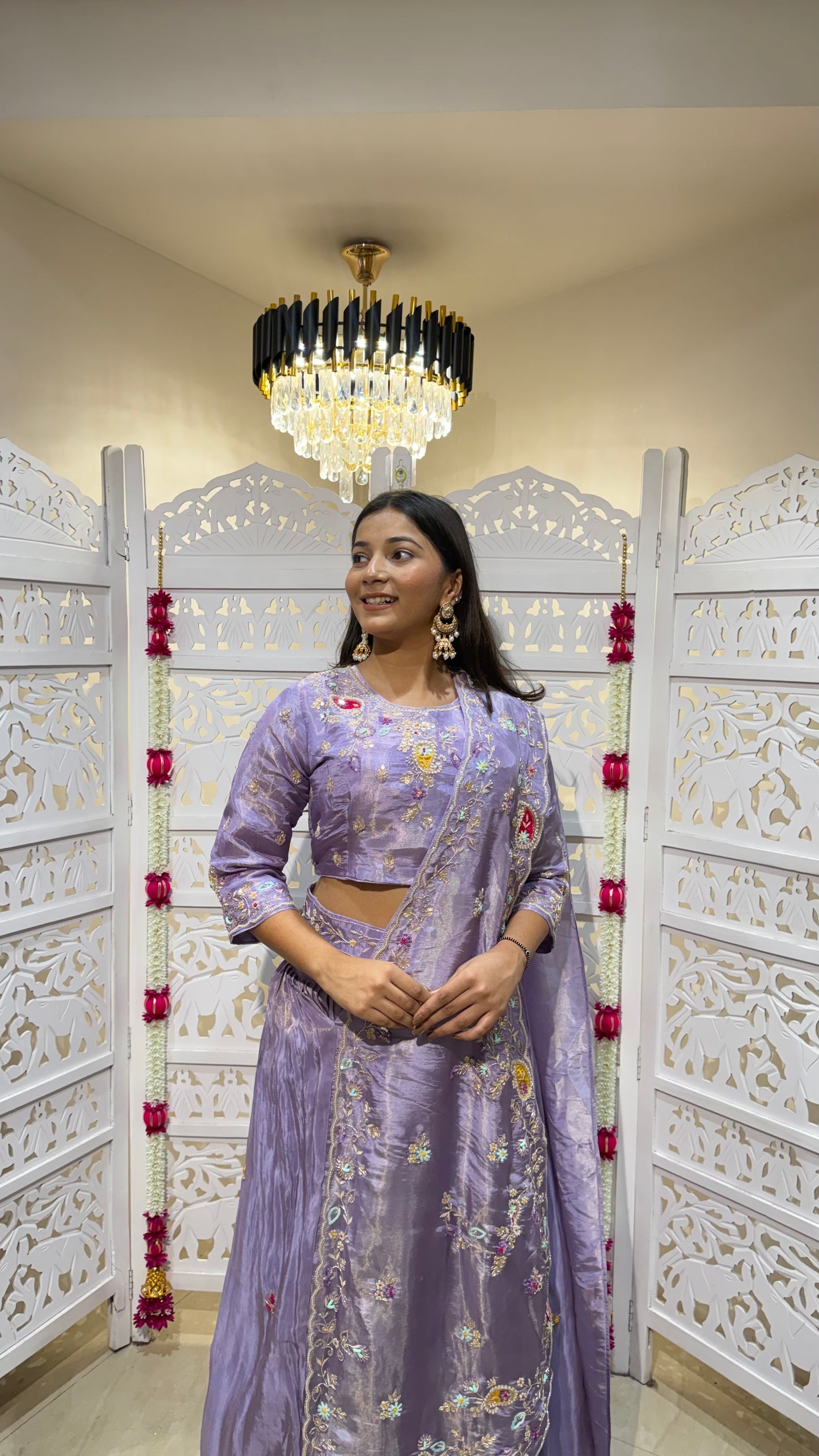 Drape lehenga