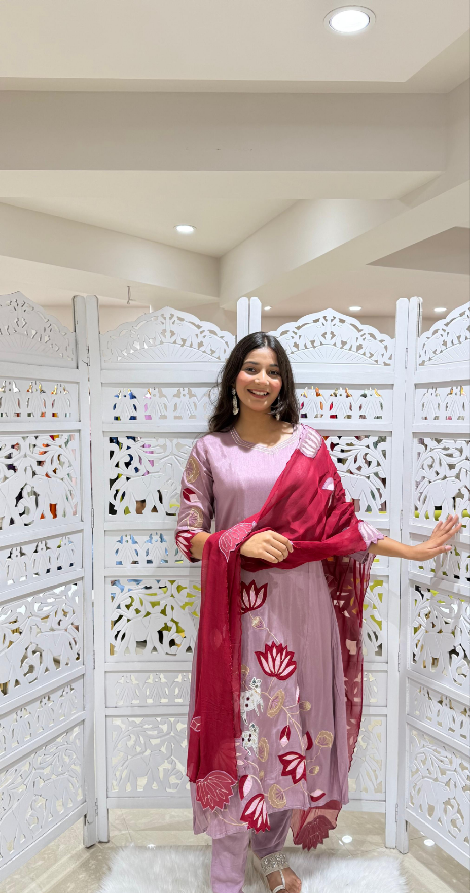 Kurti pant with dupatta