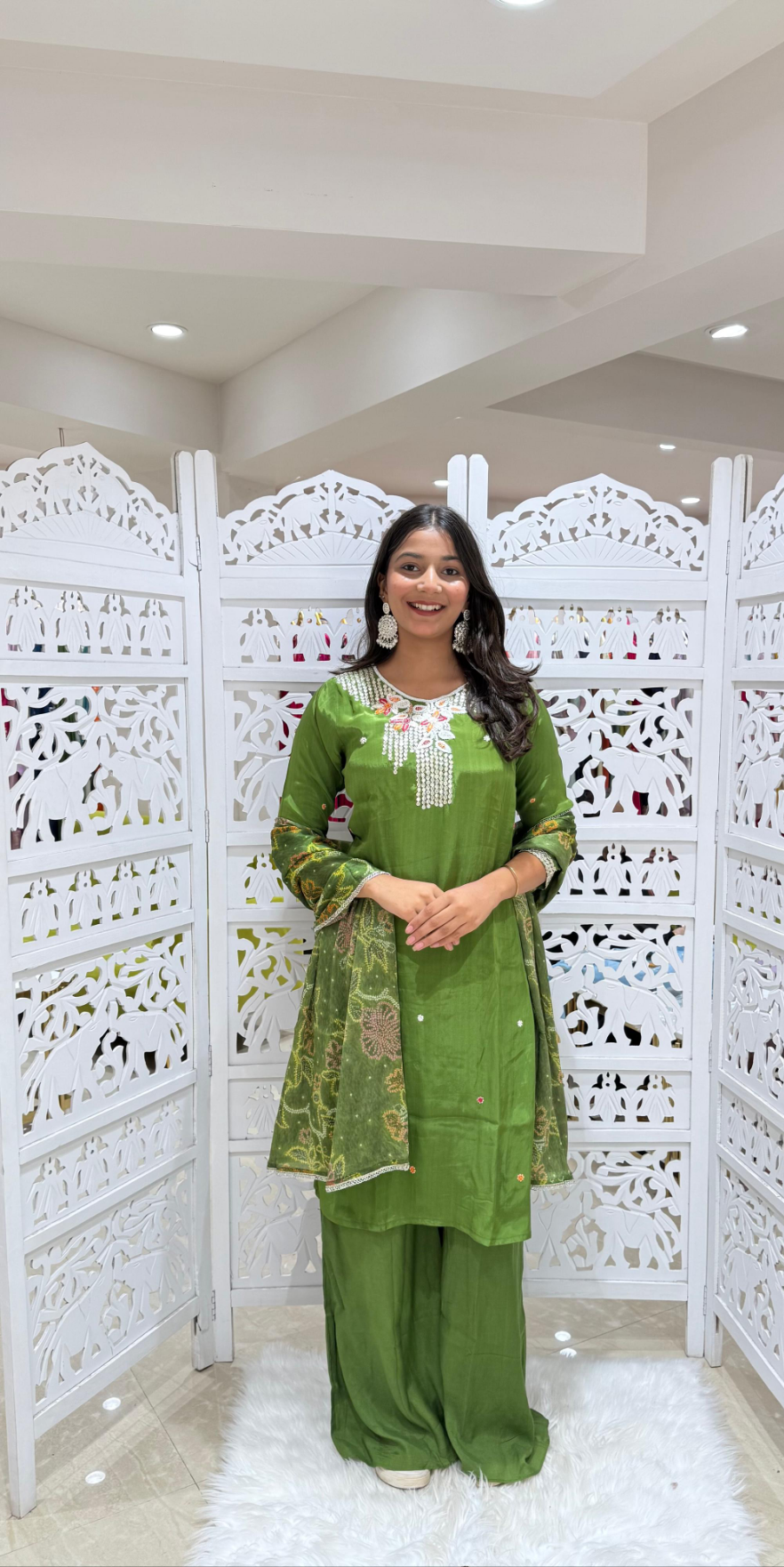 Kurti plazo with Duppata