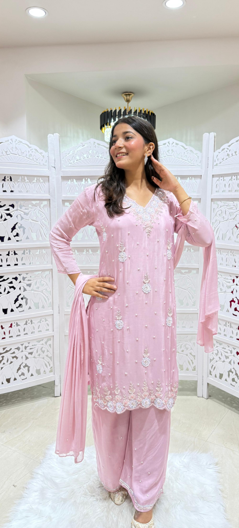 Kurti plazo dupatta