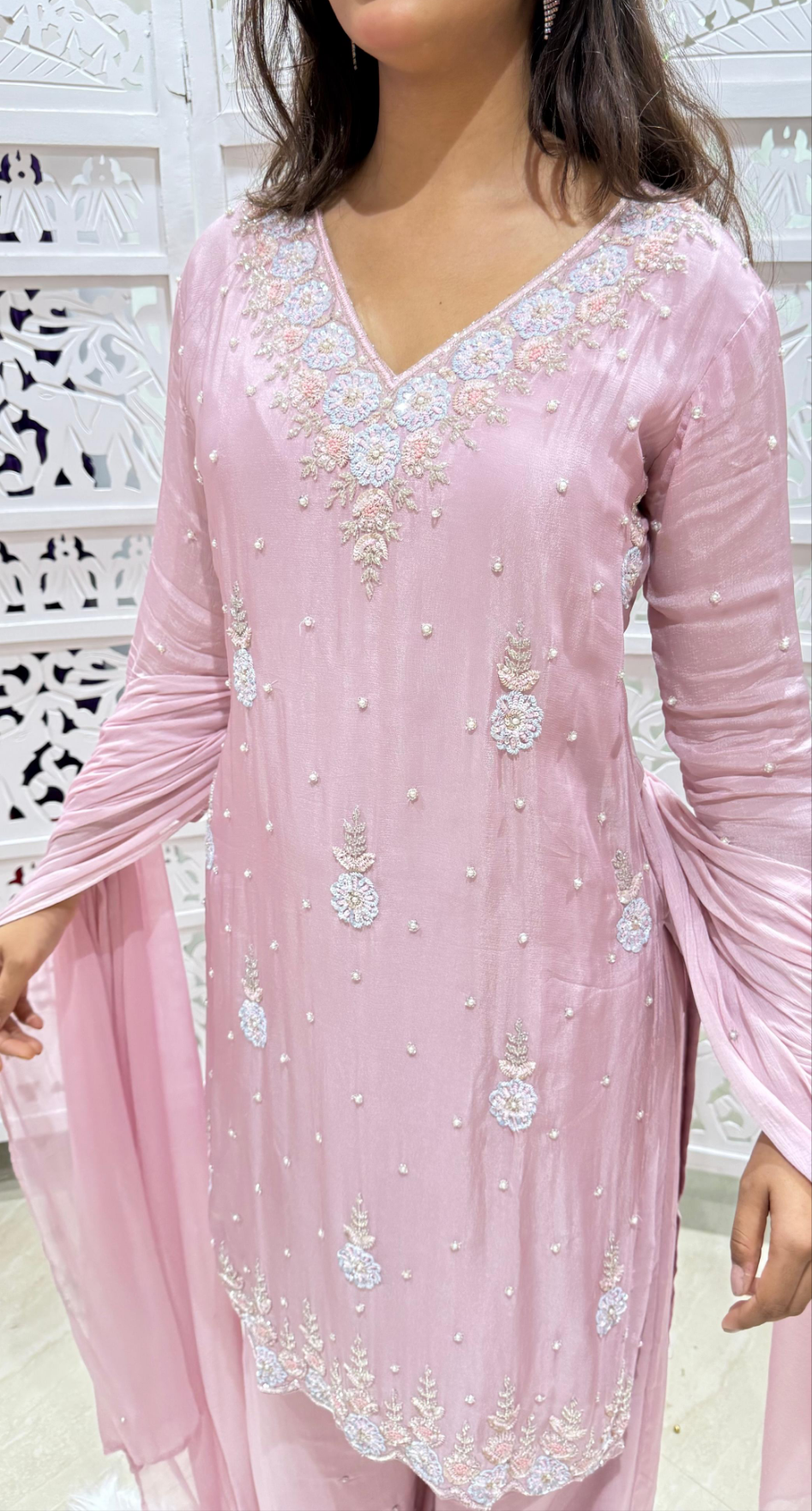 Kurti plazo dupatta