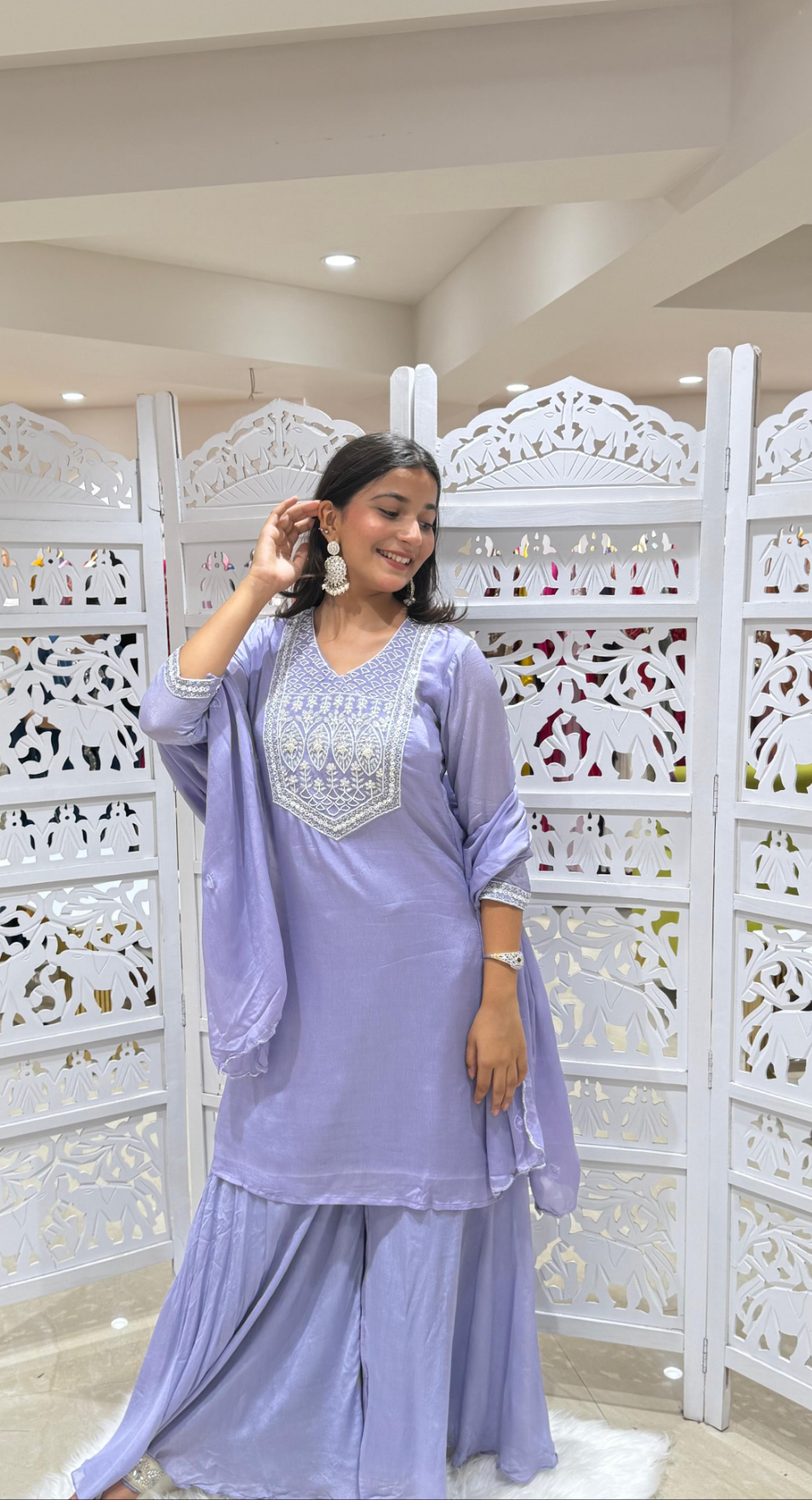 Kurti plazo with Duppata