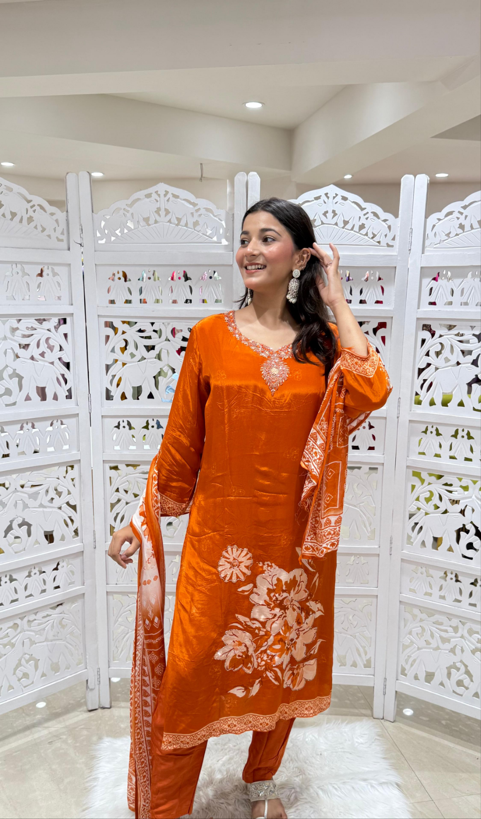 Kurti pant with dupatta