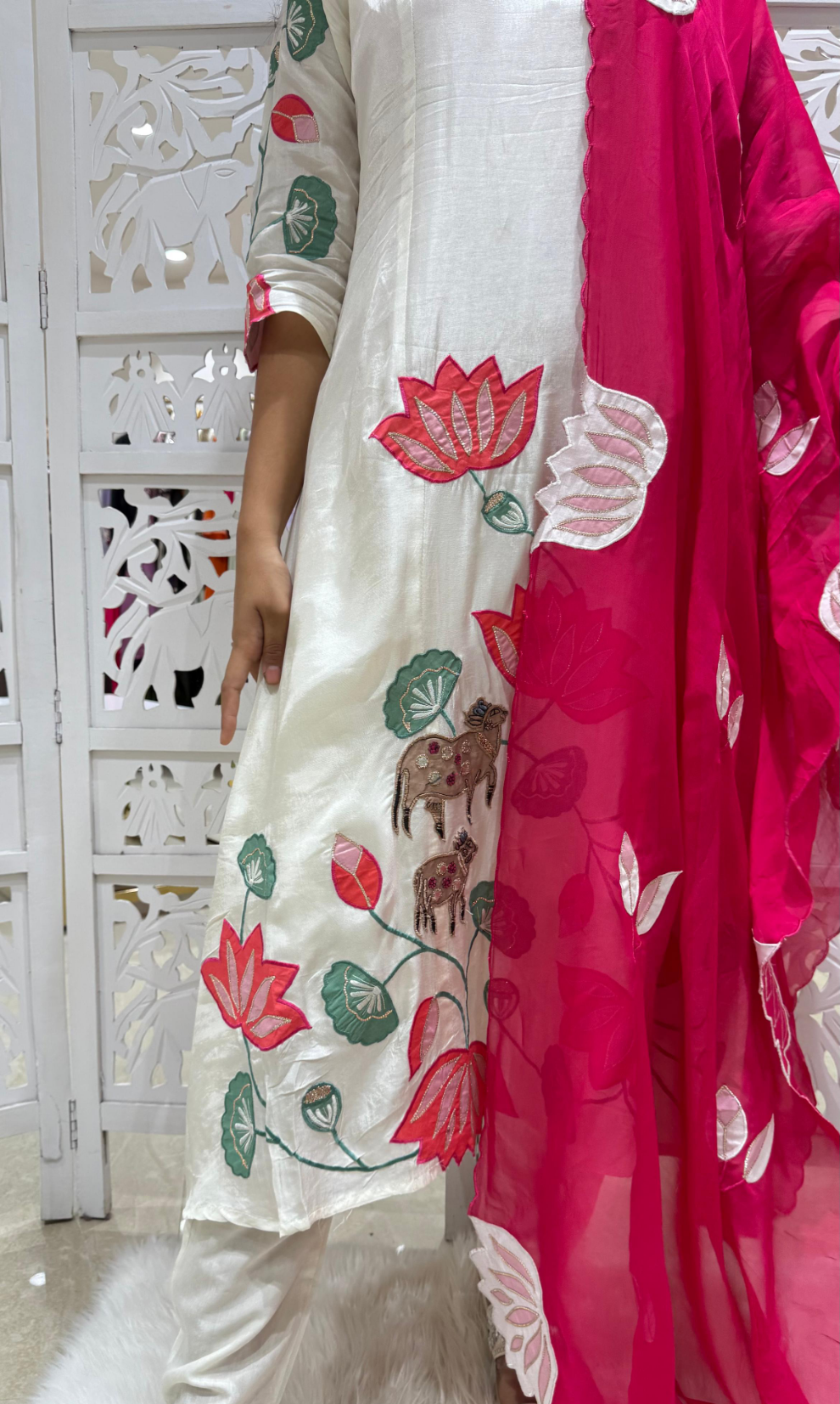 Kurti pant with dupatta