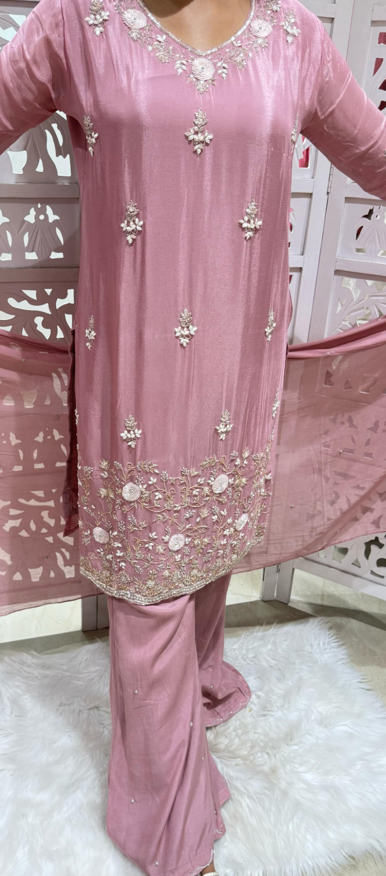 Kurti pant with dupatta