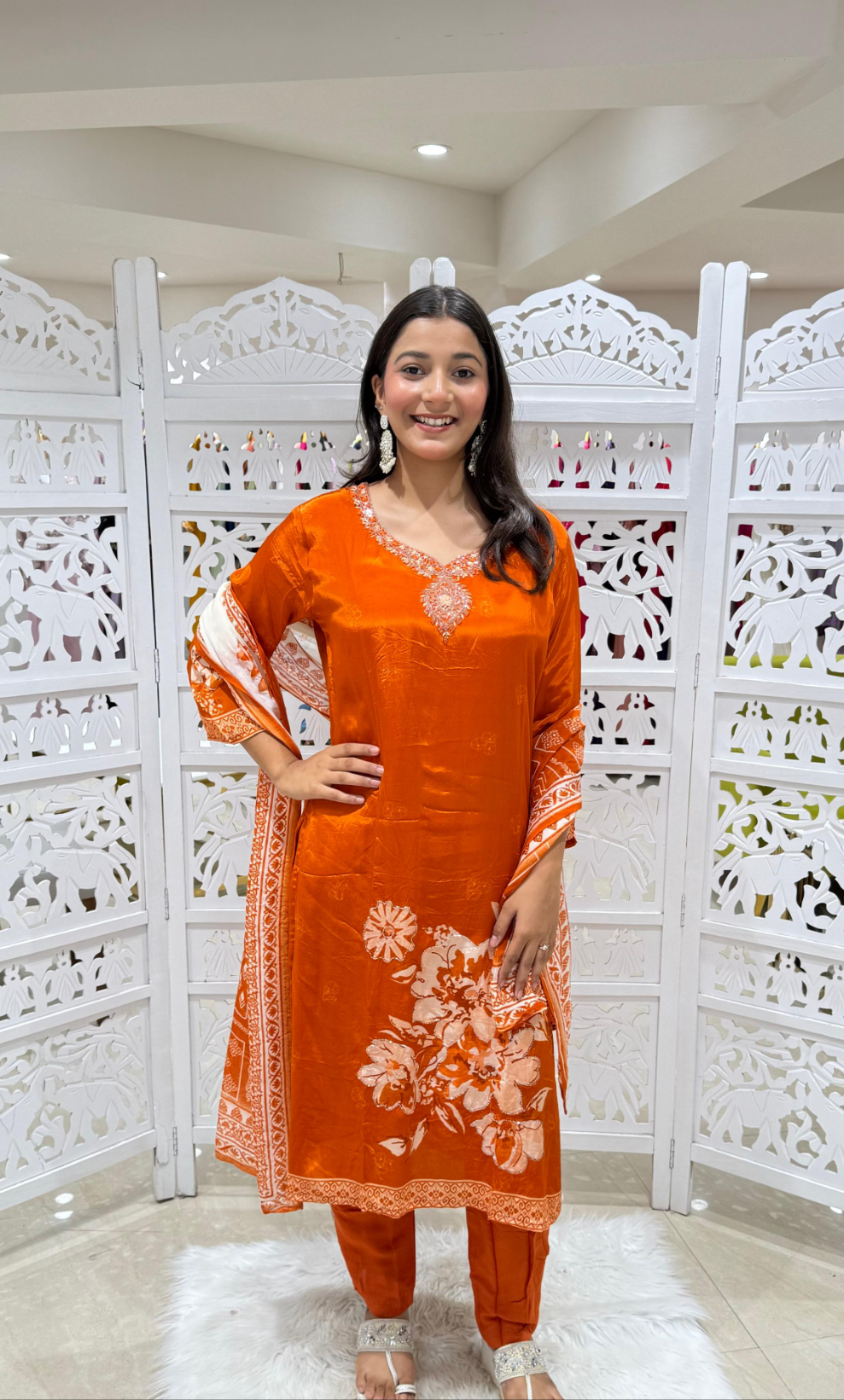 Kurti pant with dupatta