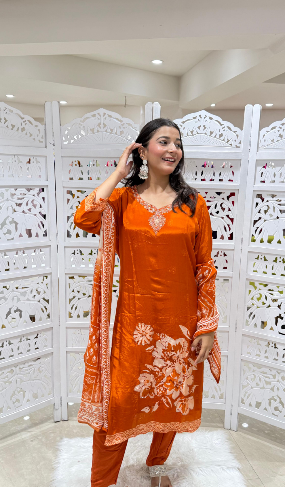 Kurti pant with dupatta