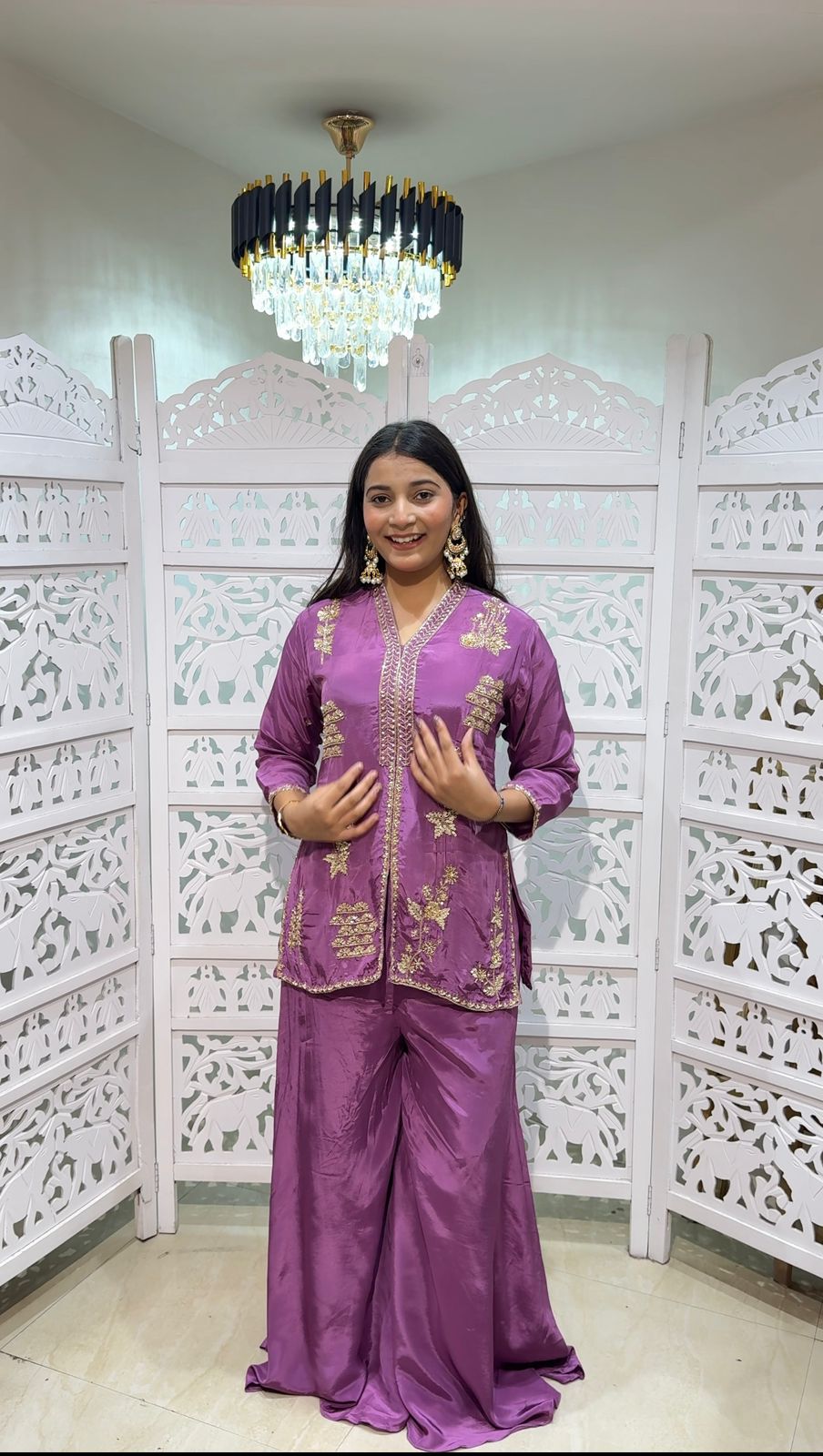 Two piece indowestern