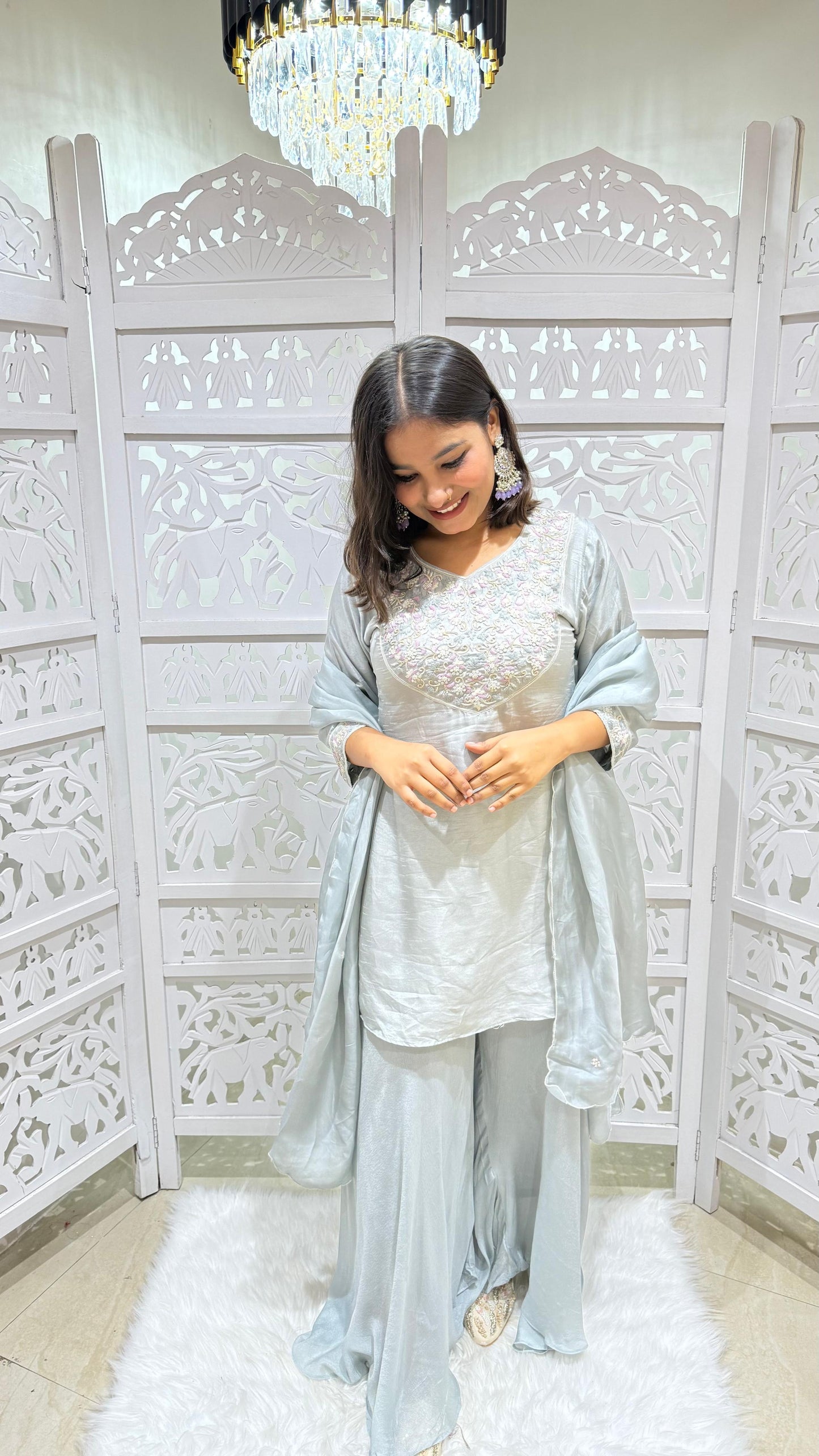Three piece Threadwork Sequence jardoshi