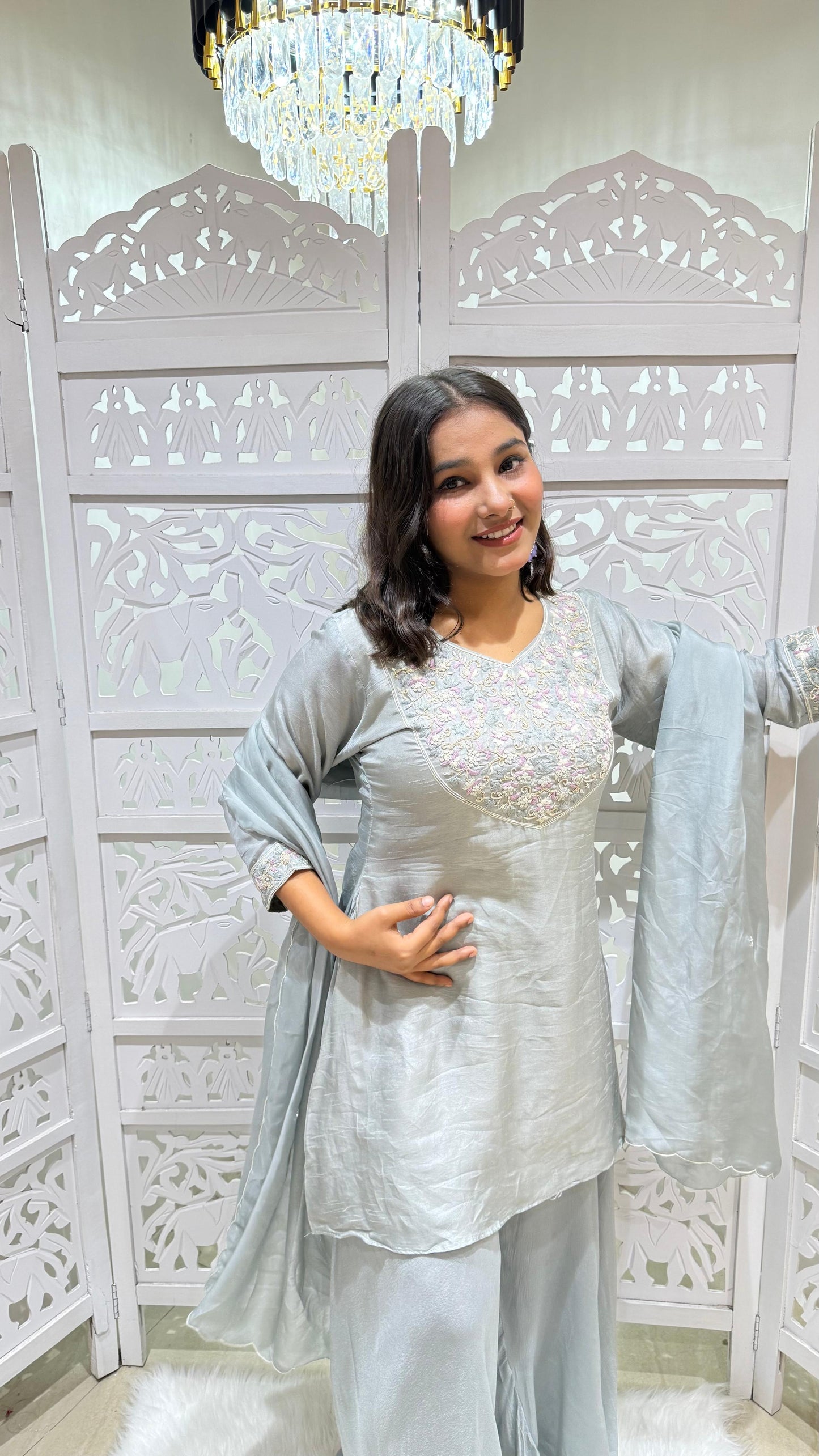 Three piece Threadwork Sequence jardoshi