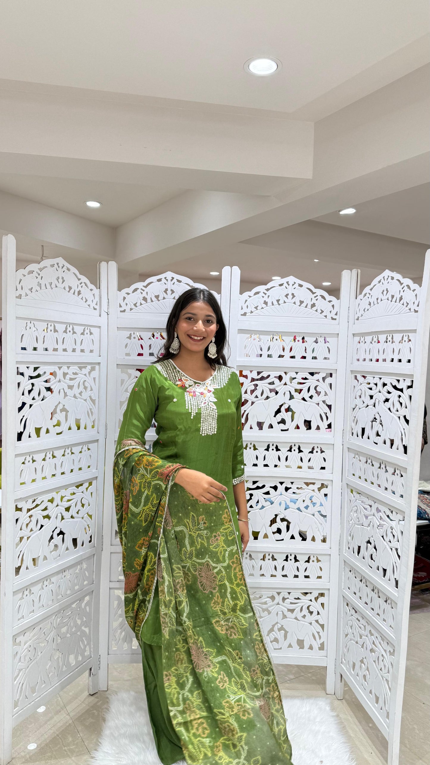 Kurti plazo with Duppata