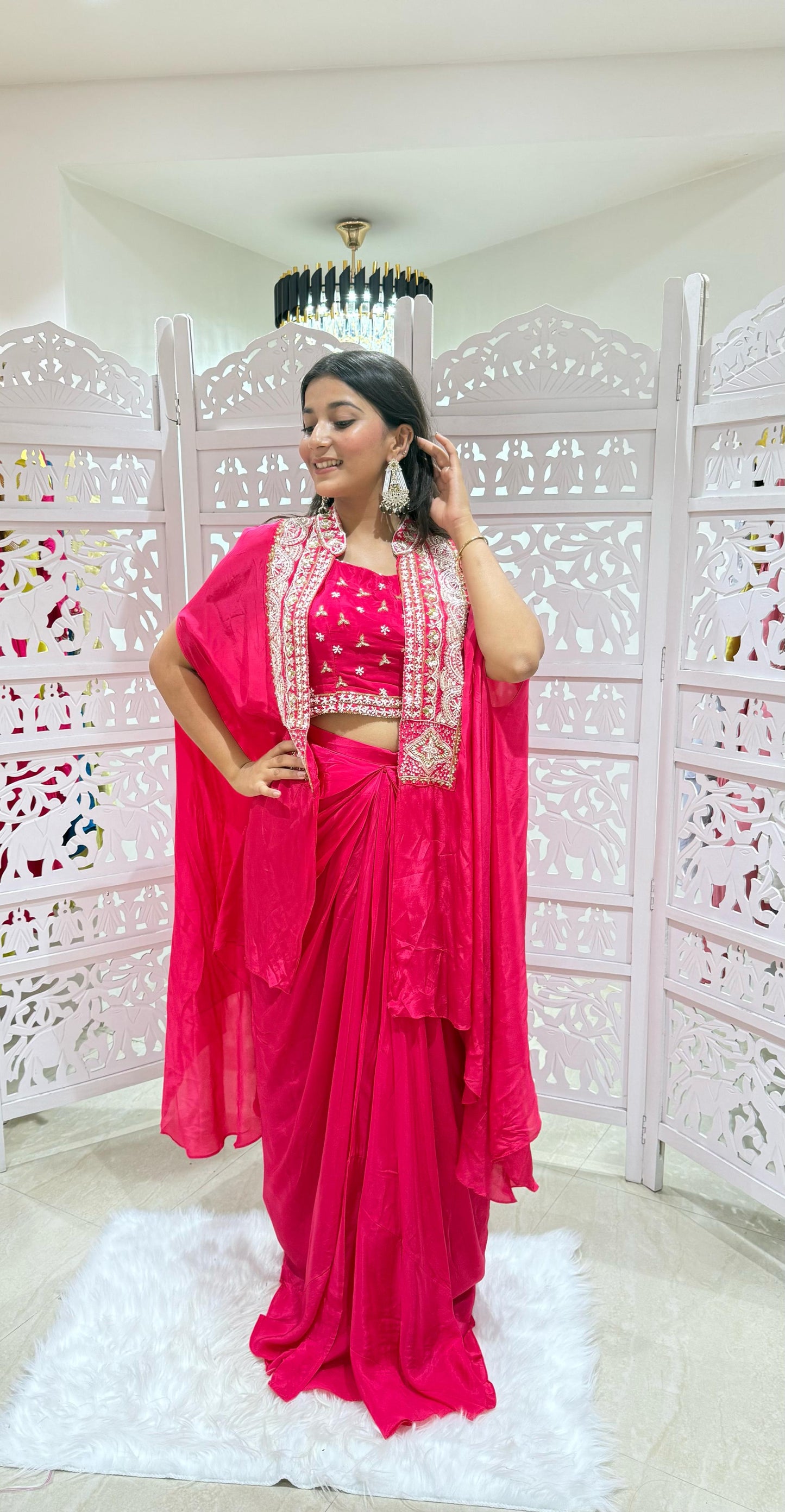 Indo-western Motiwork Threadwork