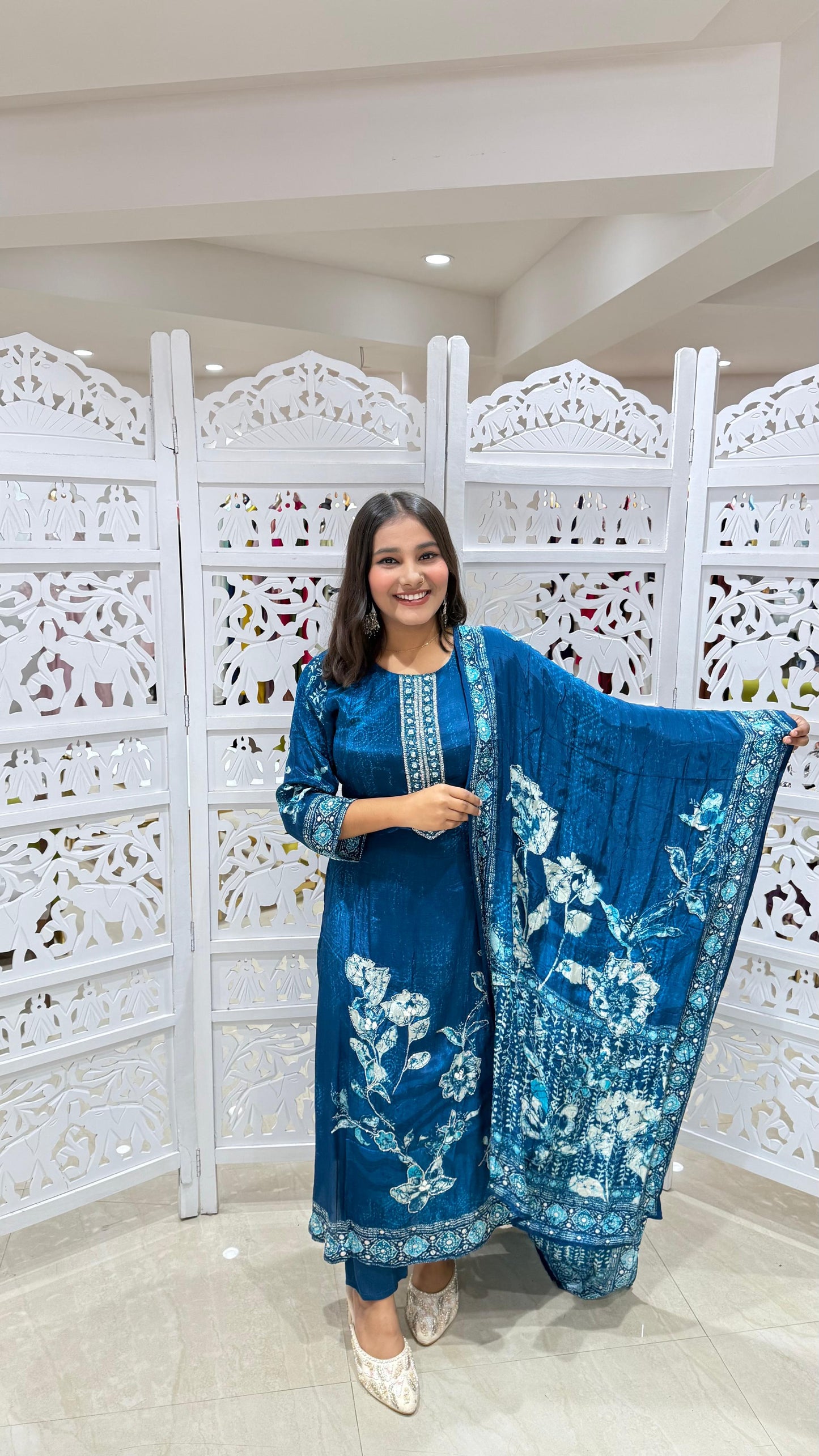 Kurti pant with dupatta