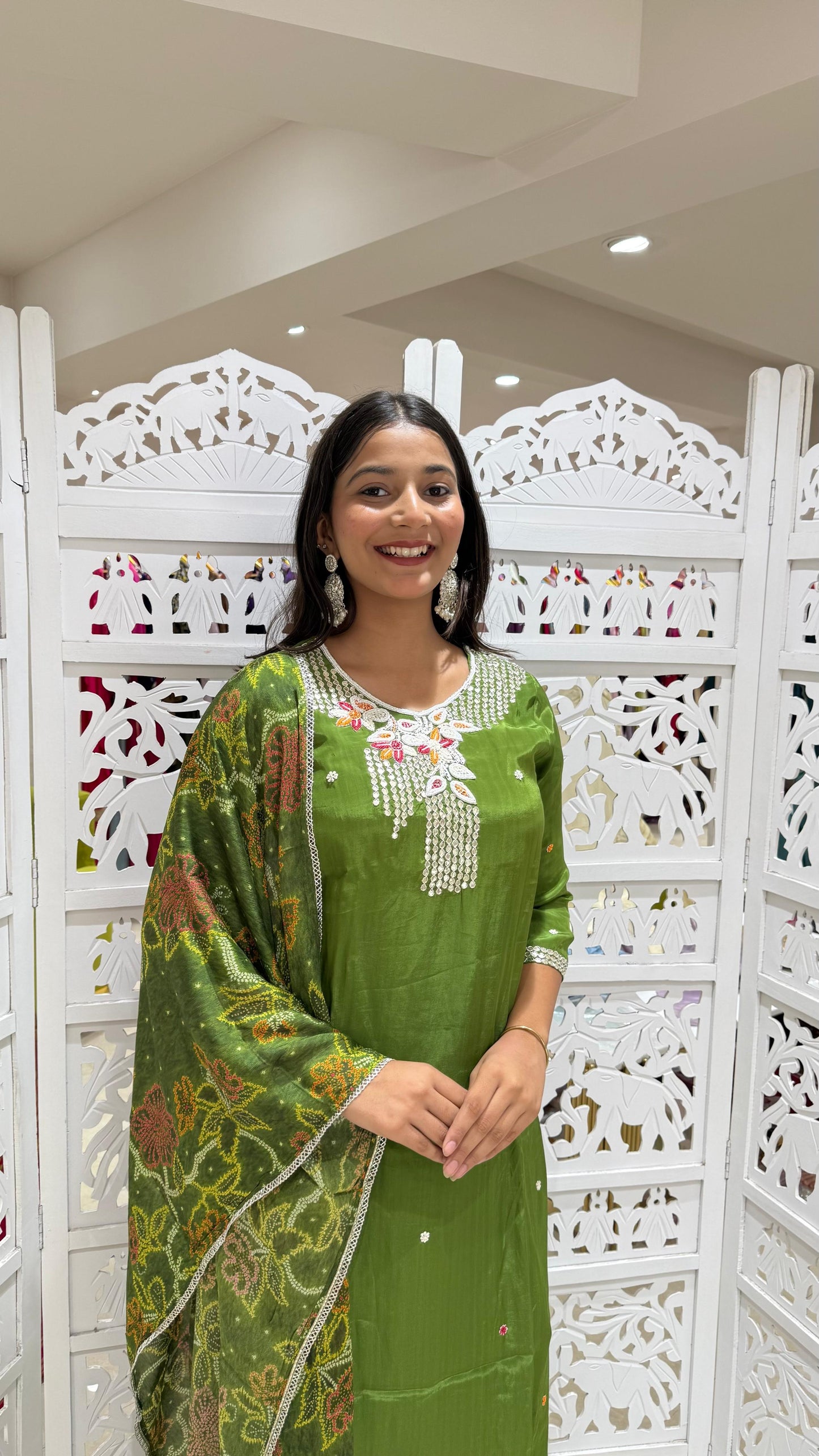 Kurti plazo with Duppata