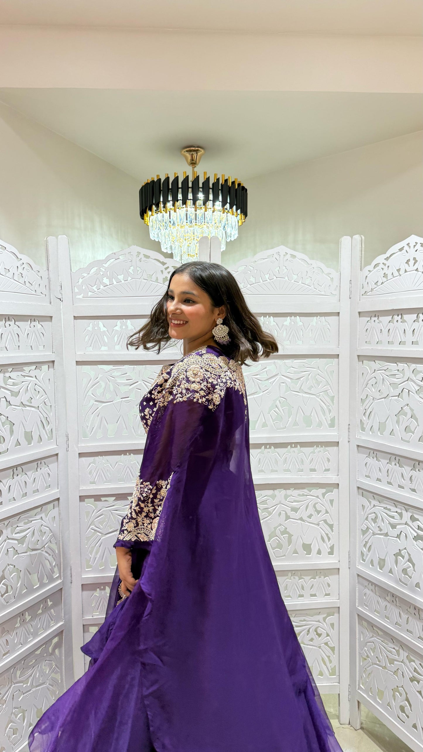 Lehenga jardoshi motiwork