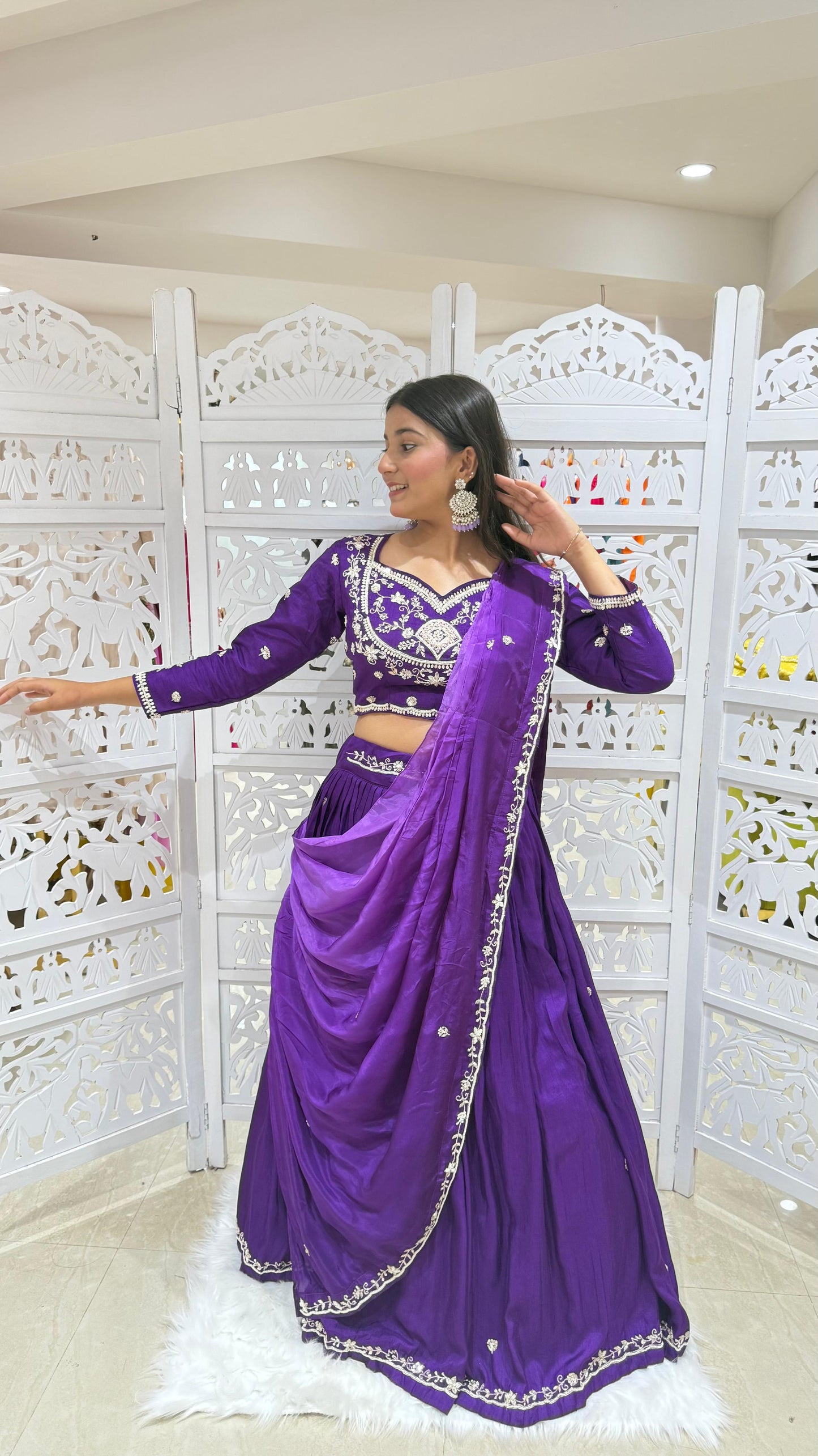 Lehenga jardoshi katthdana Sequence threadwok