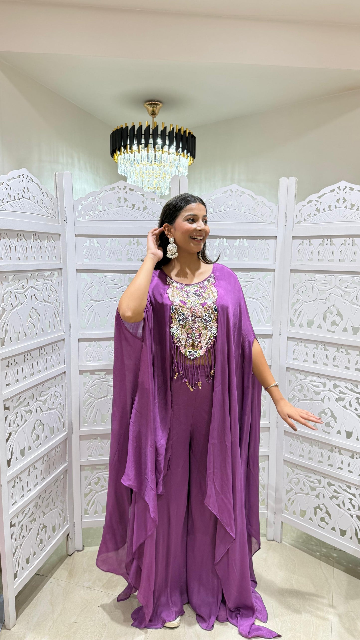 Three piece indowestern