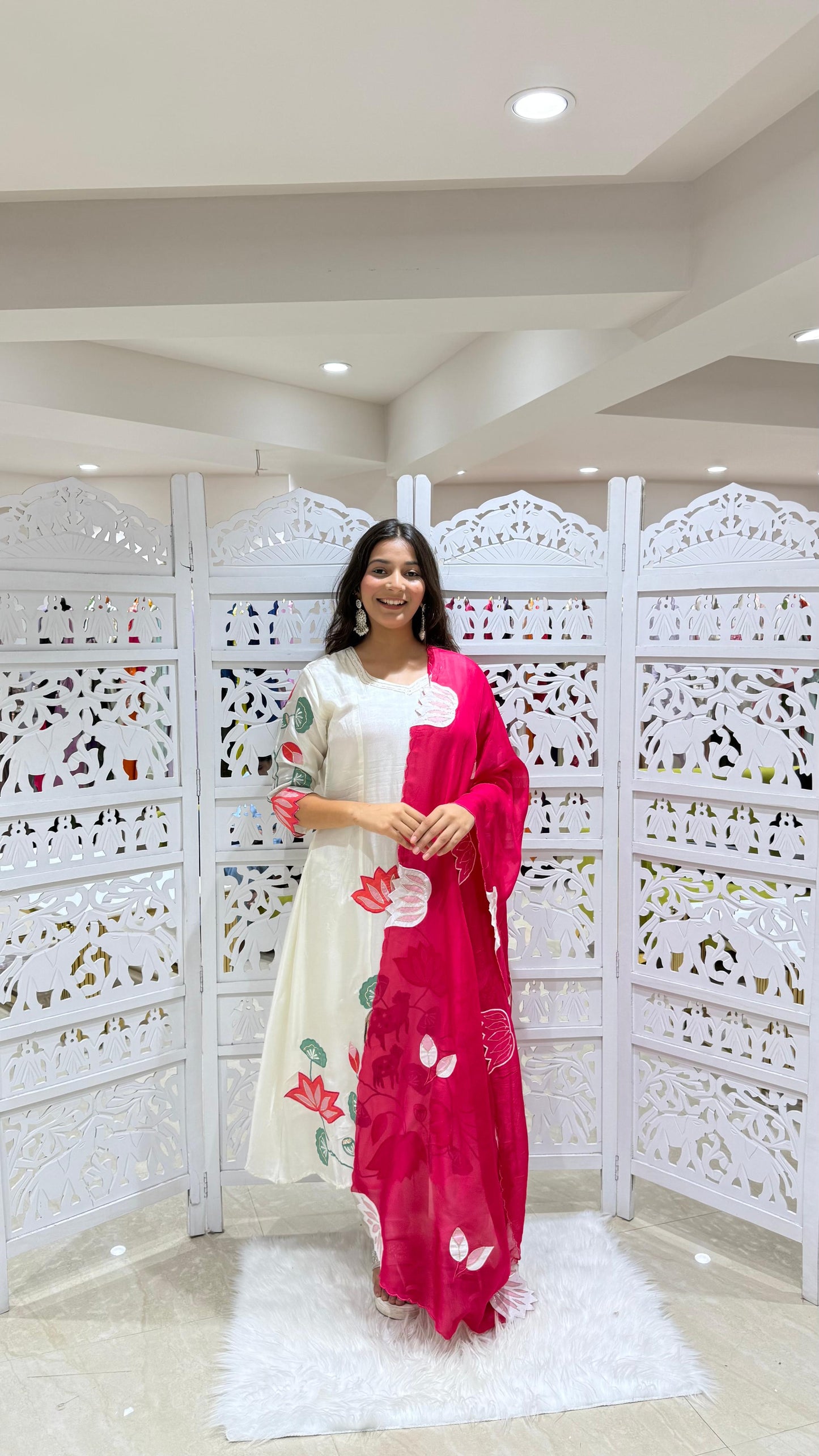 Kurti pant with dupatta