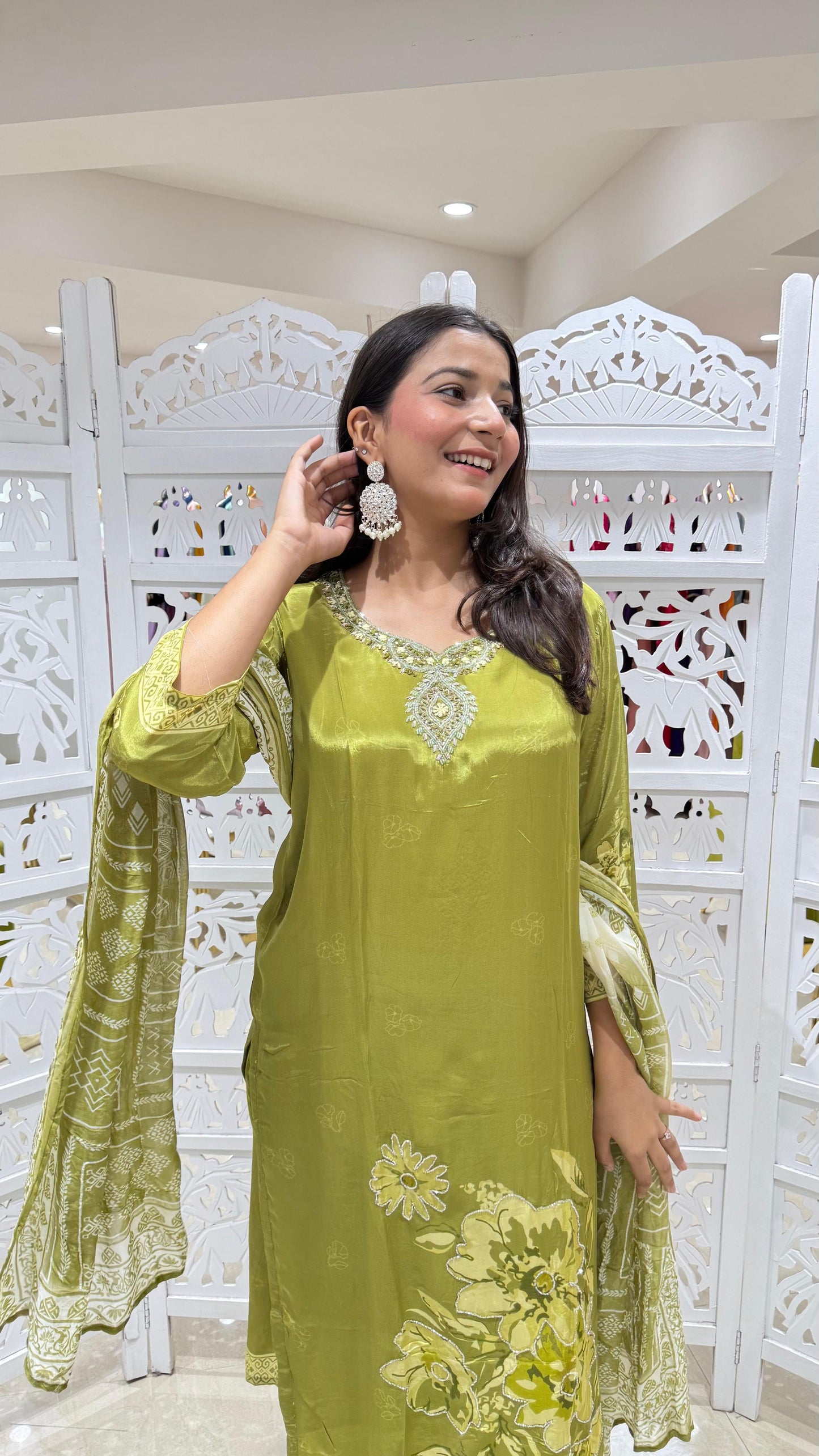 Kurti pant with dupatta