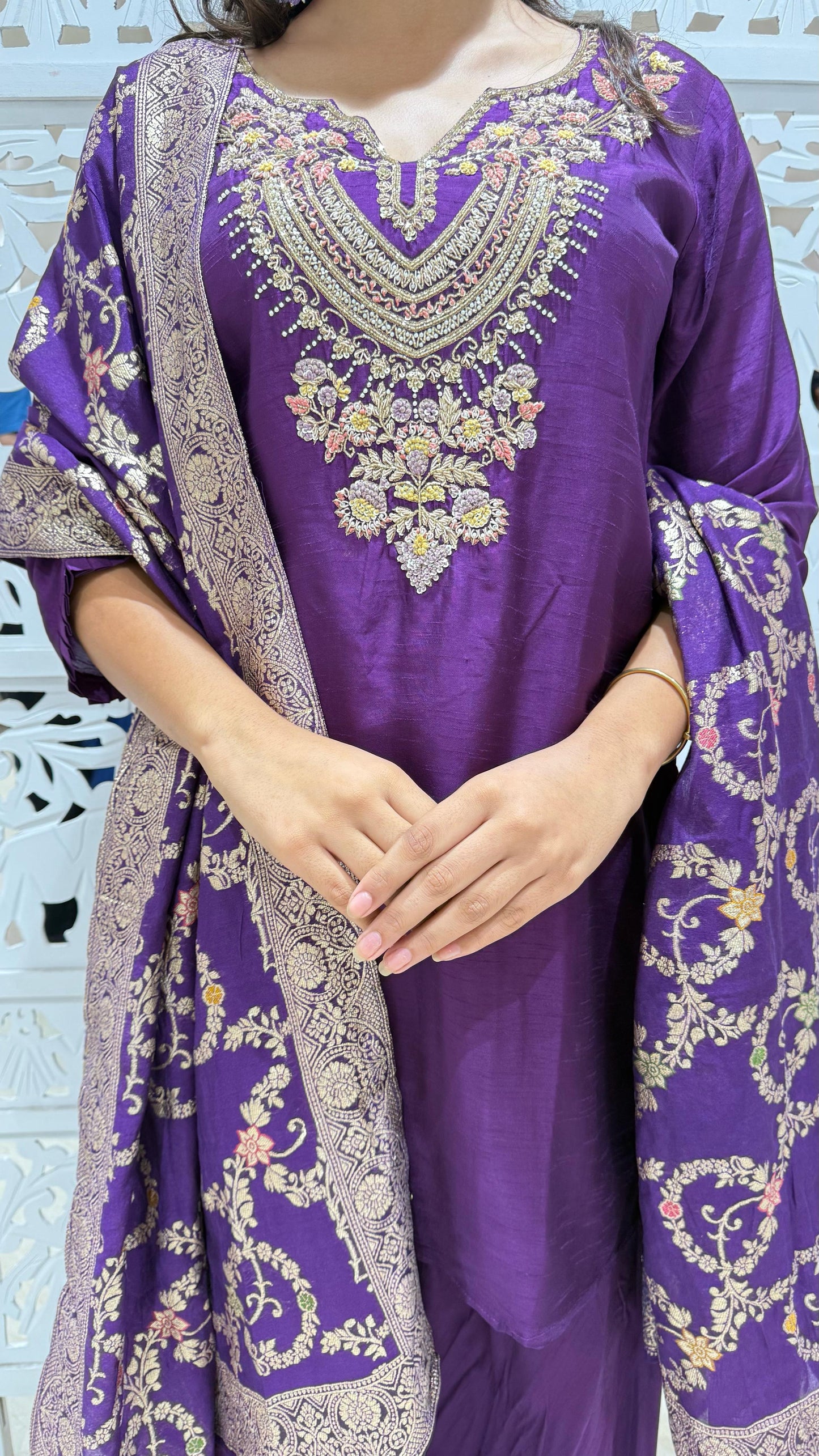 Kurti plazo dupatta