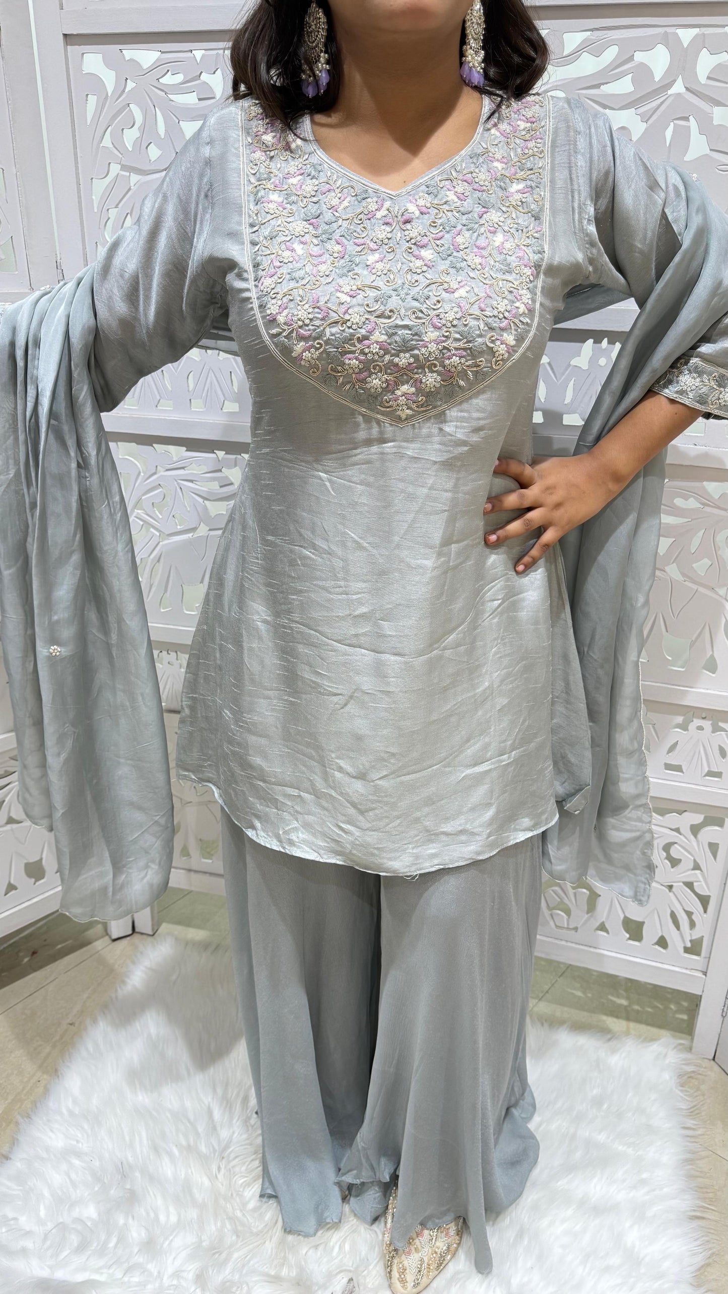 Three piece Threadwork Sequence jardoshi
