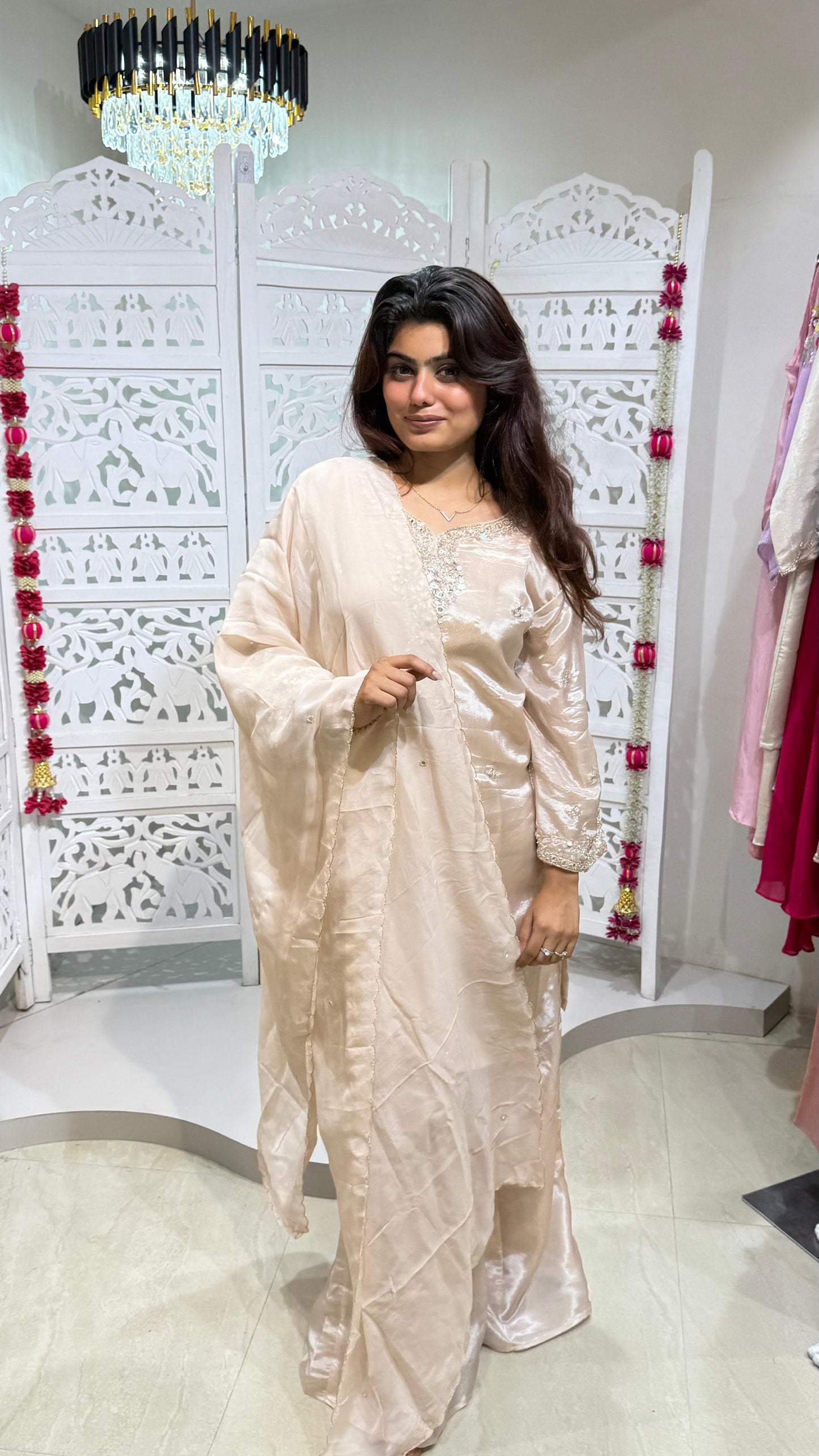Plazo kurti duppata