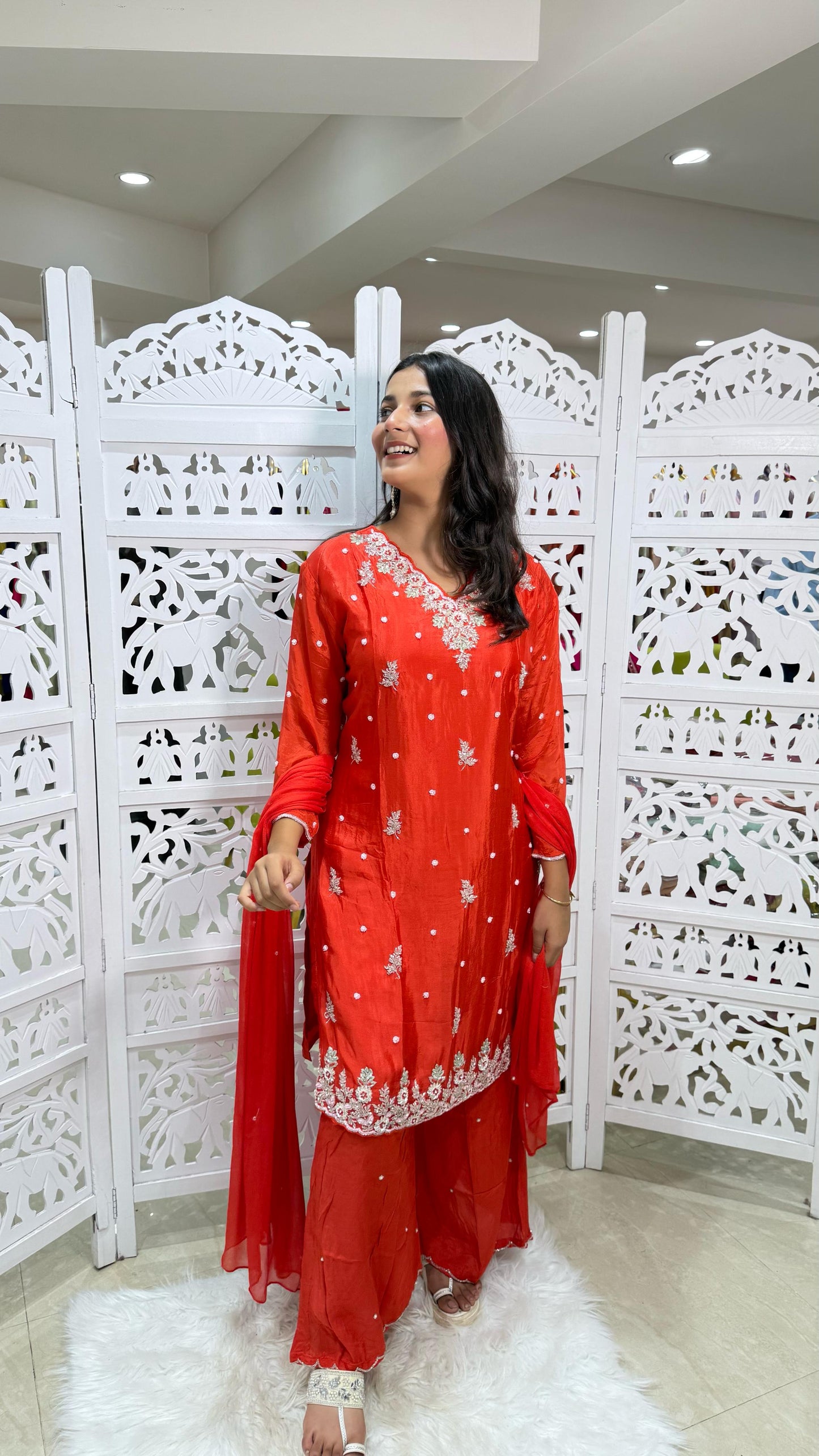 Kurti plazo with dupatta