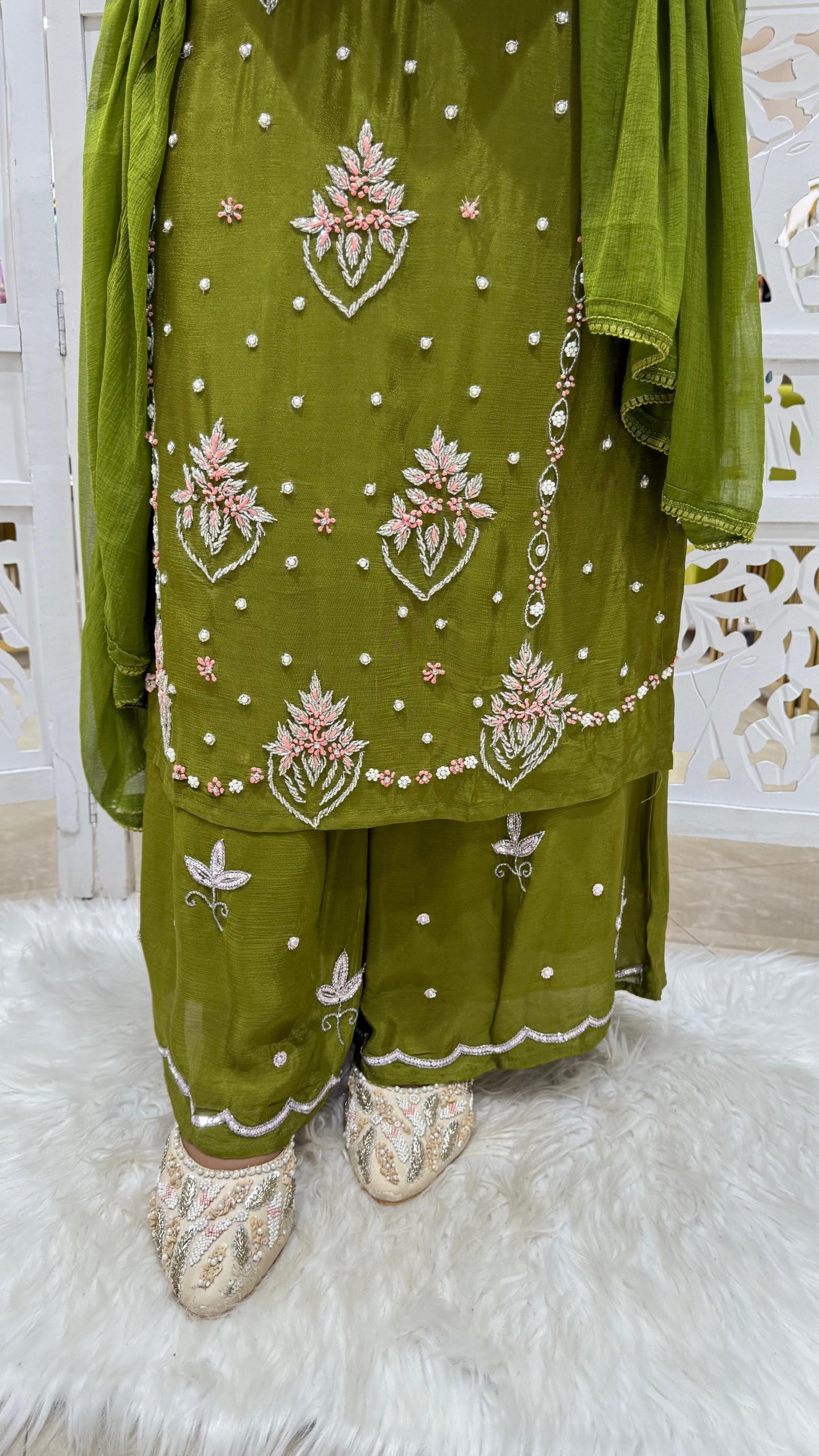 Kurti sharara with Duppata