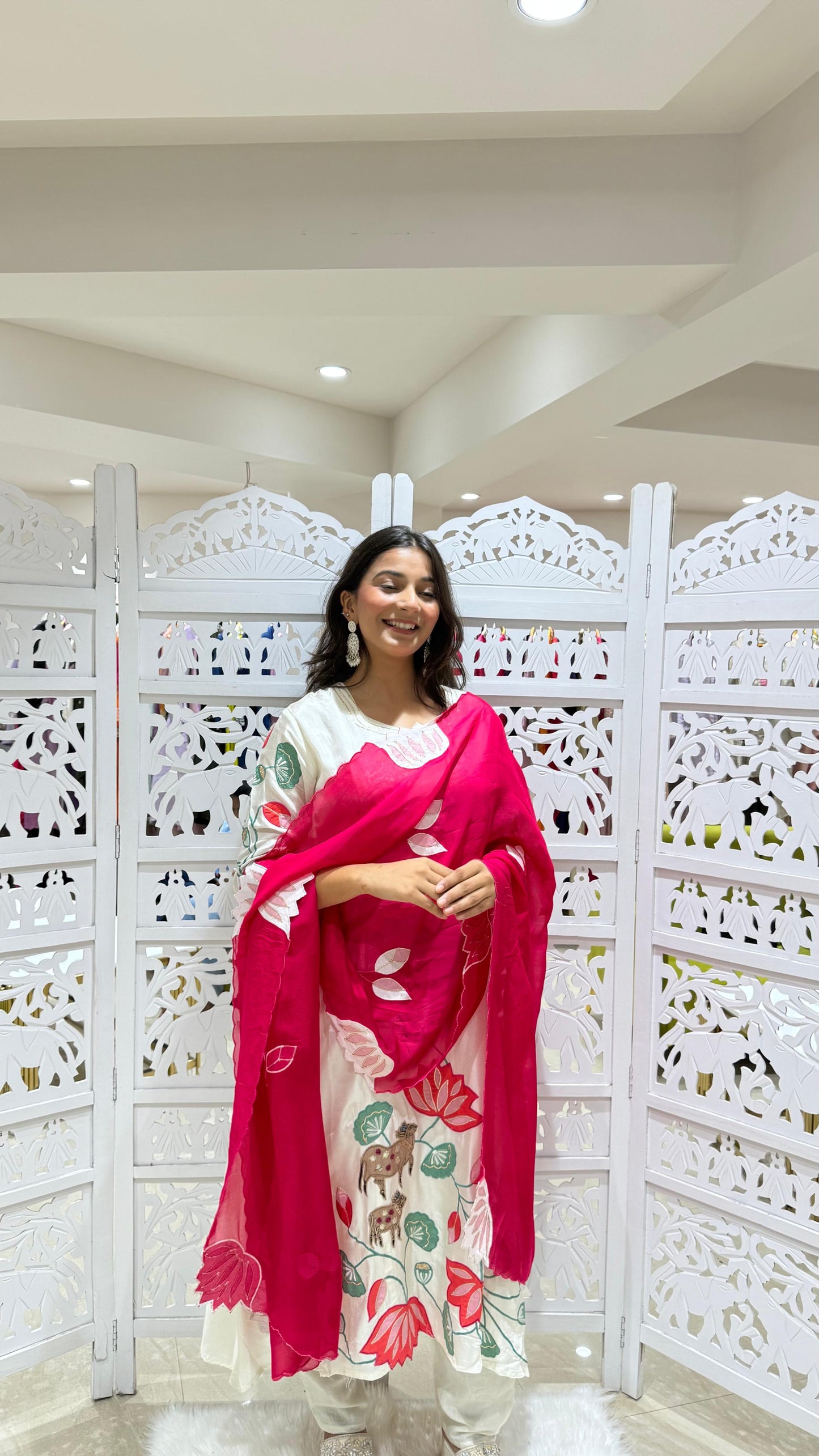 Kurti pant with dupatta