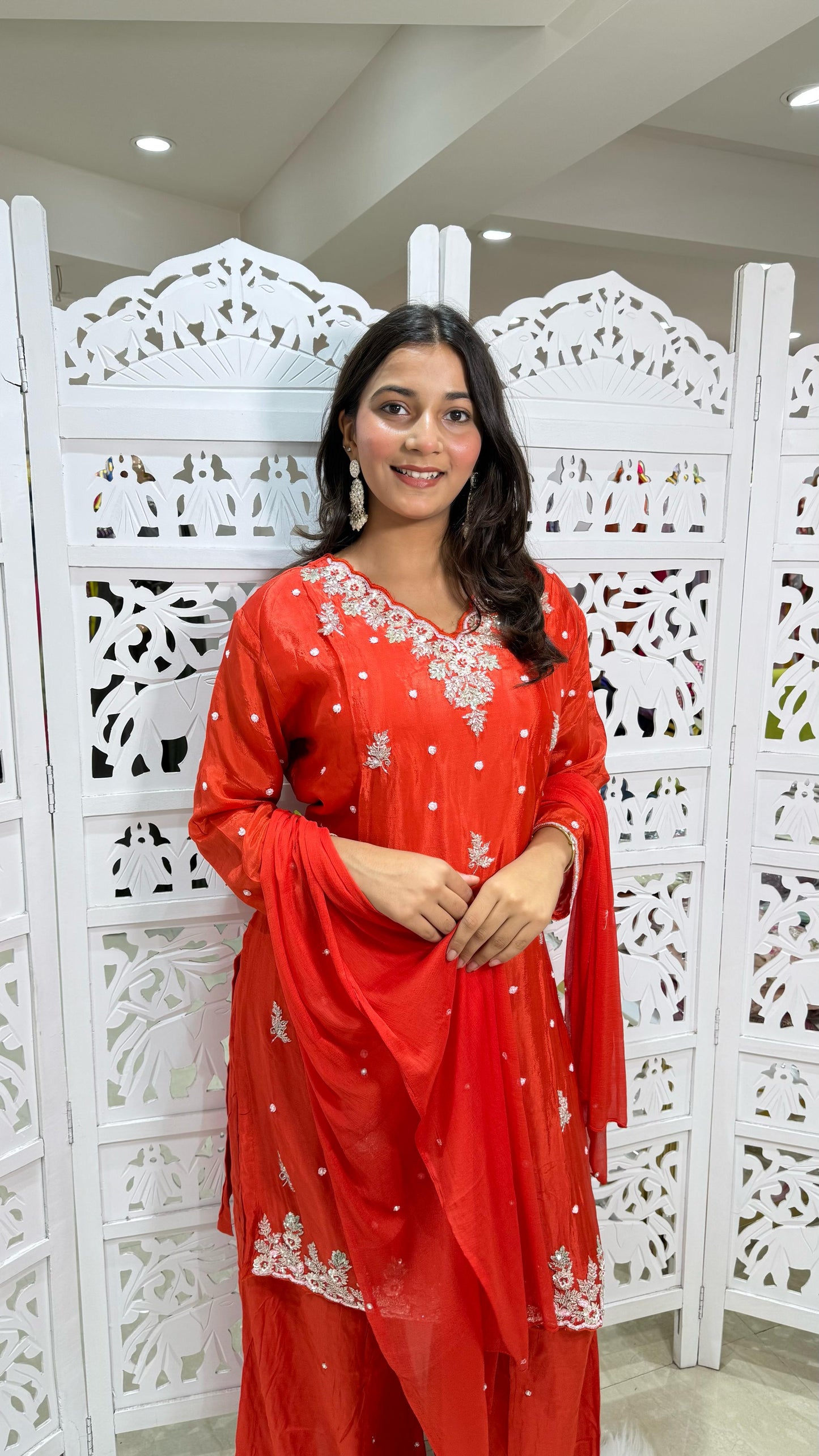 Kurti plazo with dupatta