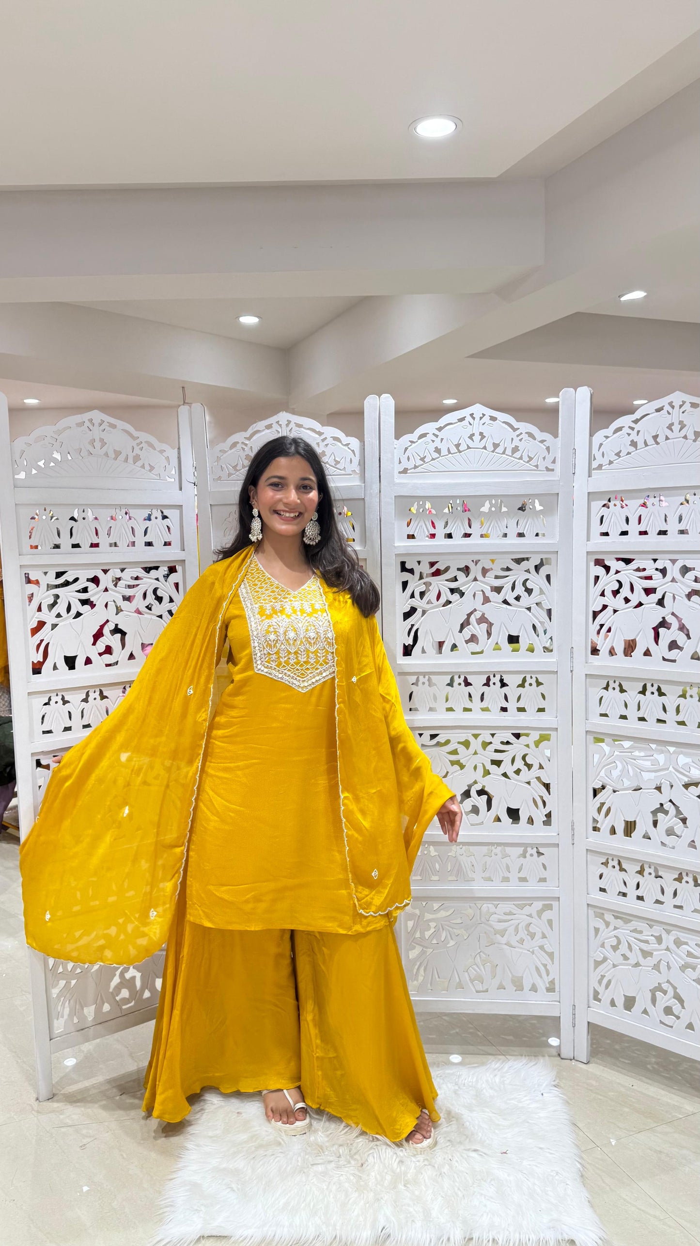 Kurti plazo with Duppata