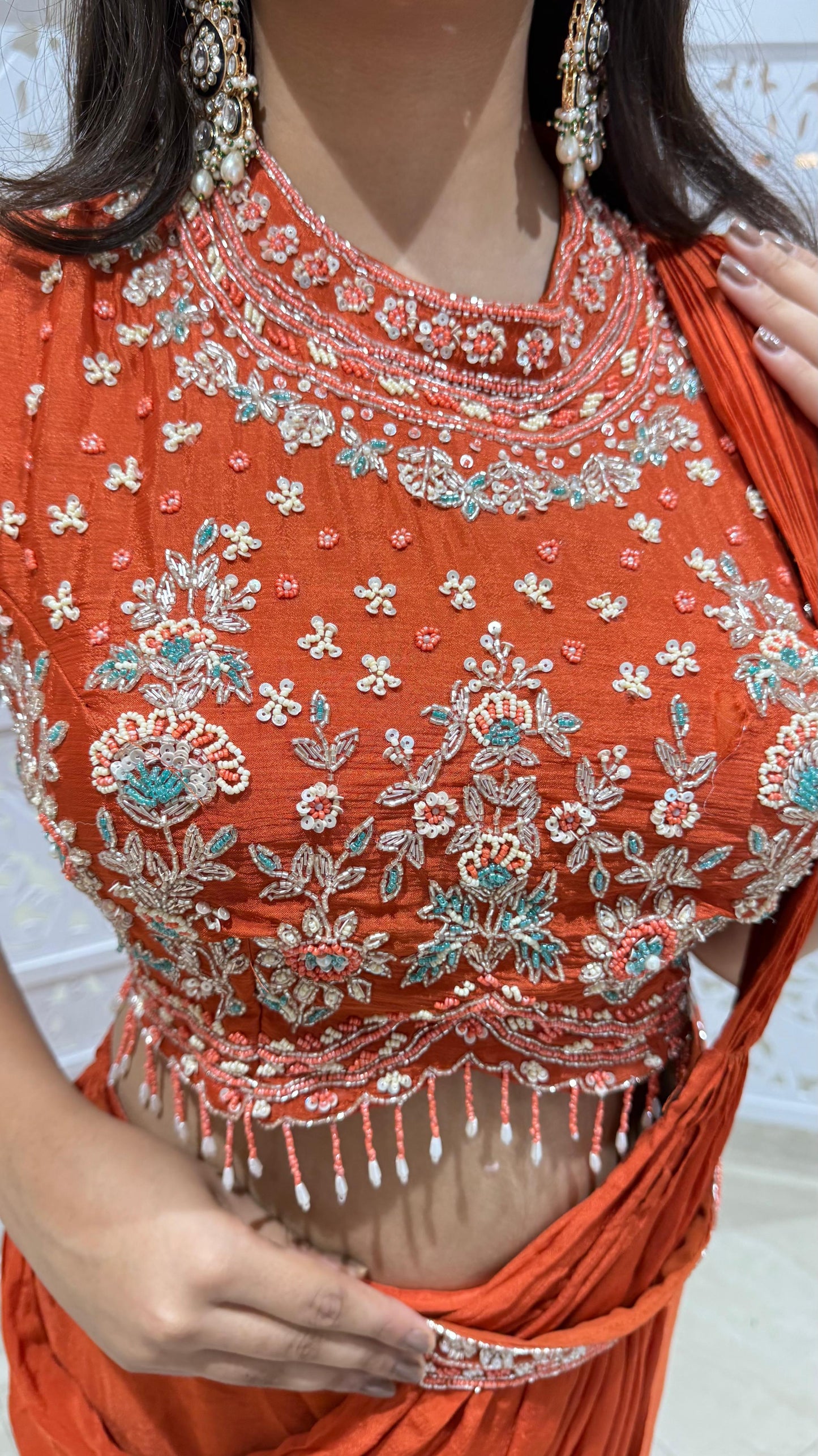 Drape Style indowestern