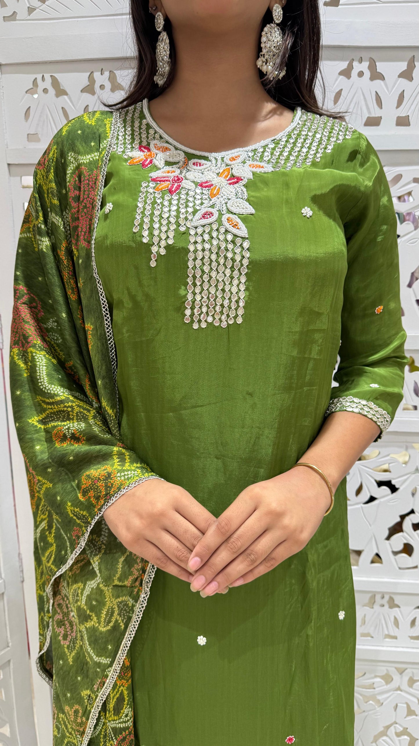 Kurti plazo with Duppata