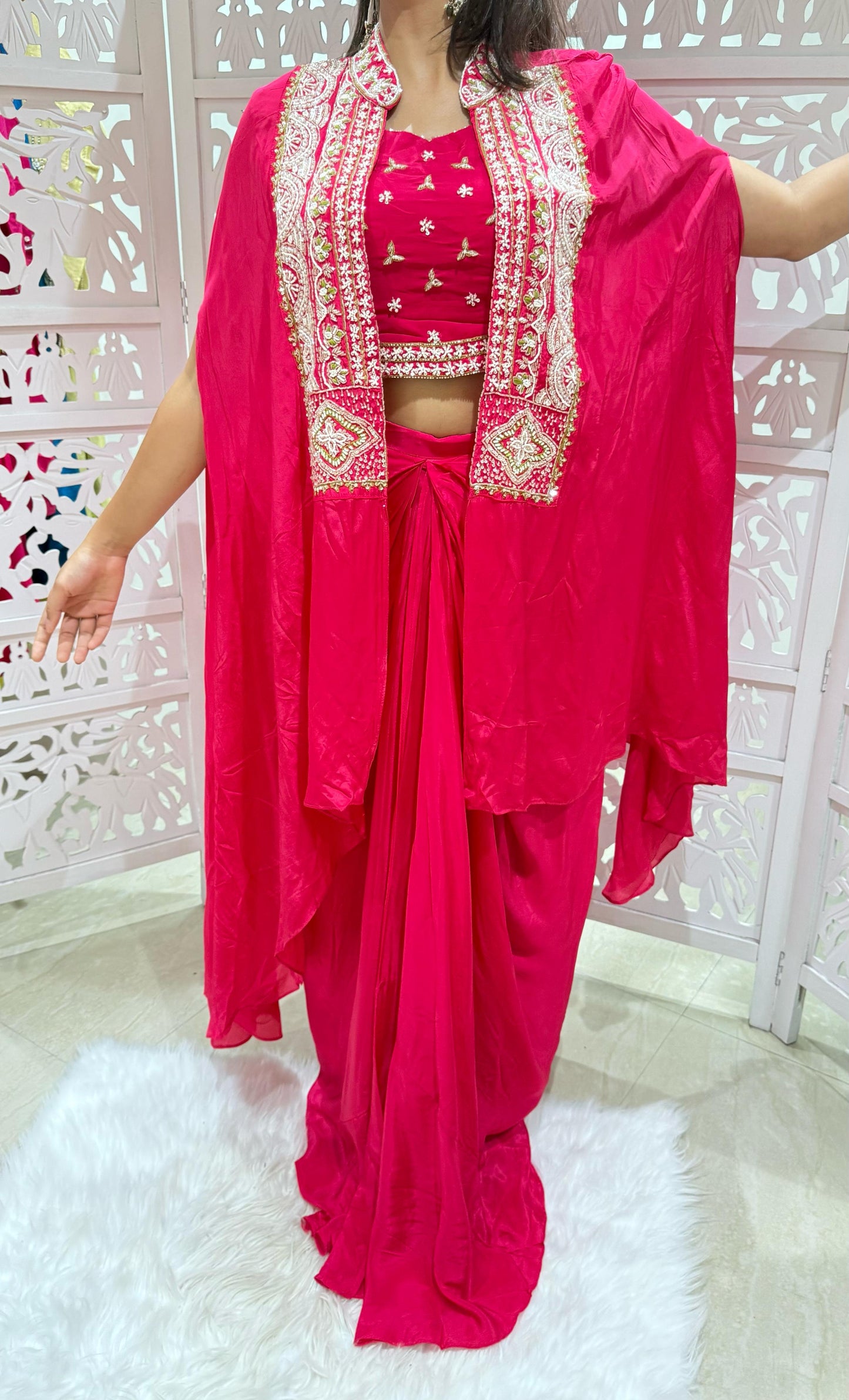 Indo-western Motiwork Threadwork
