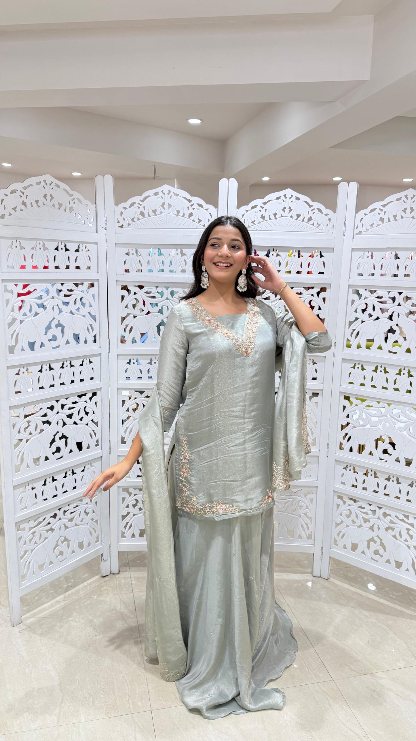 Kurti skirt with dupatta
