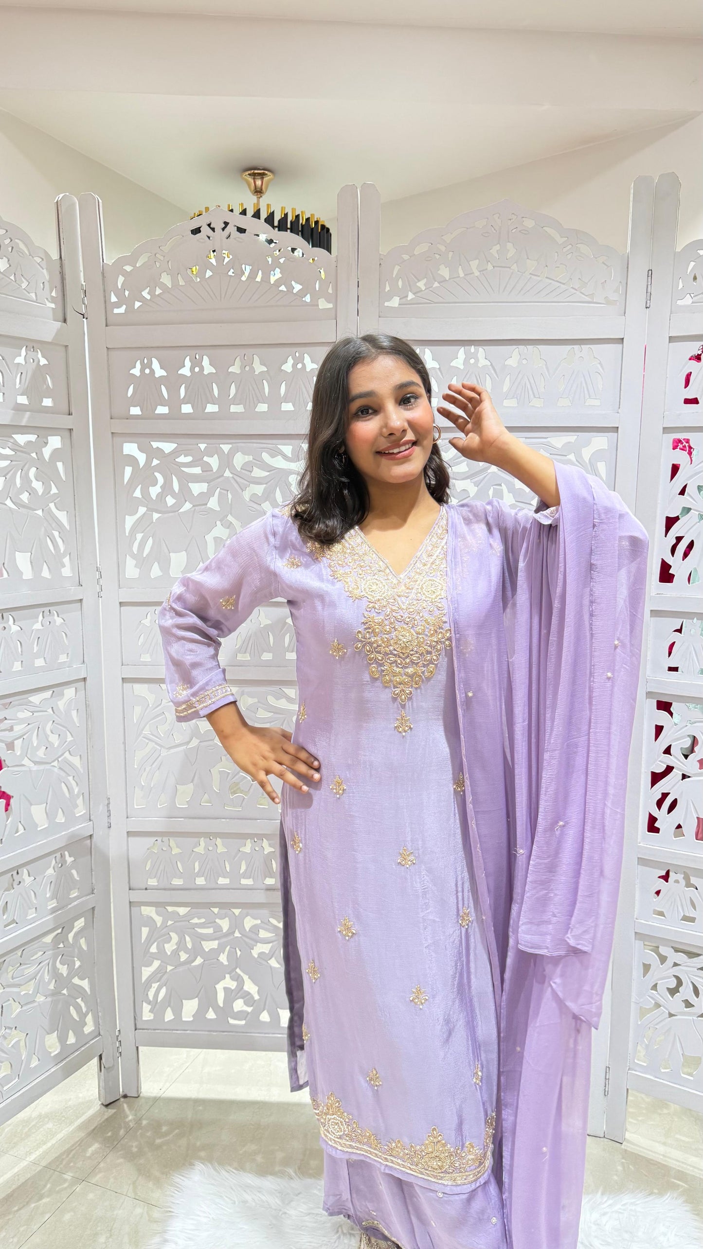 Kurti plazo with dupatta