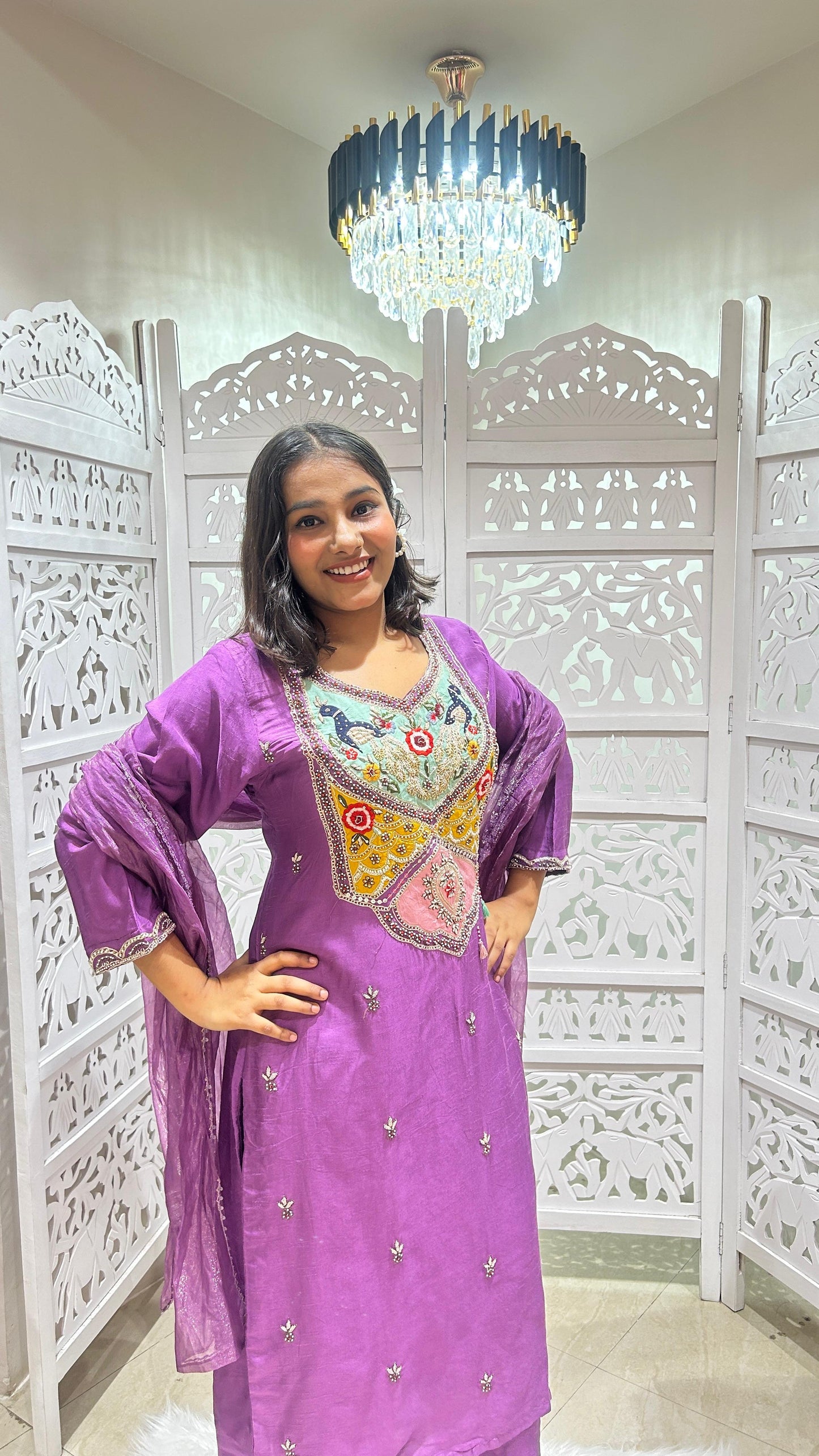 Kurti pant dupatta