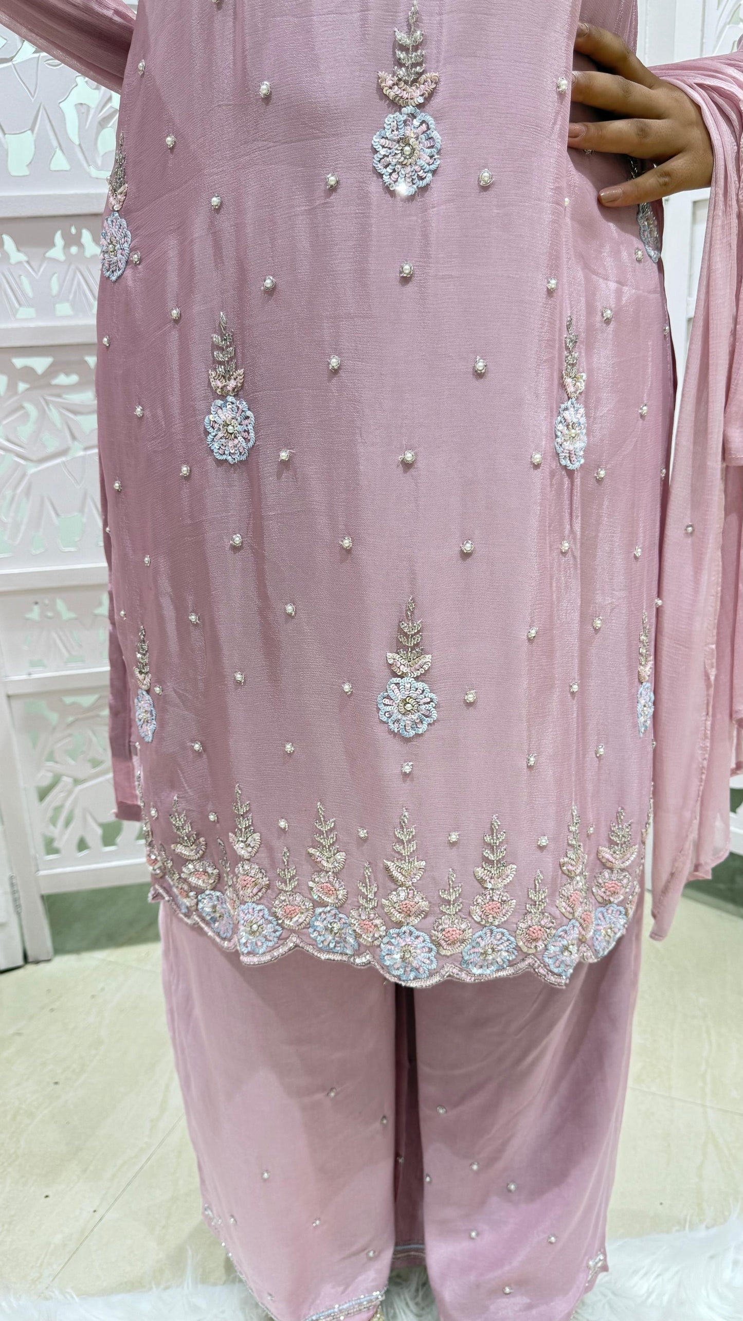 Kurti plazo dupatta