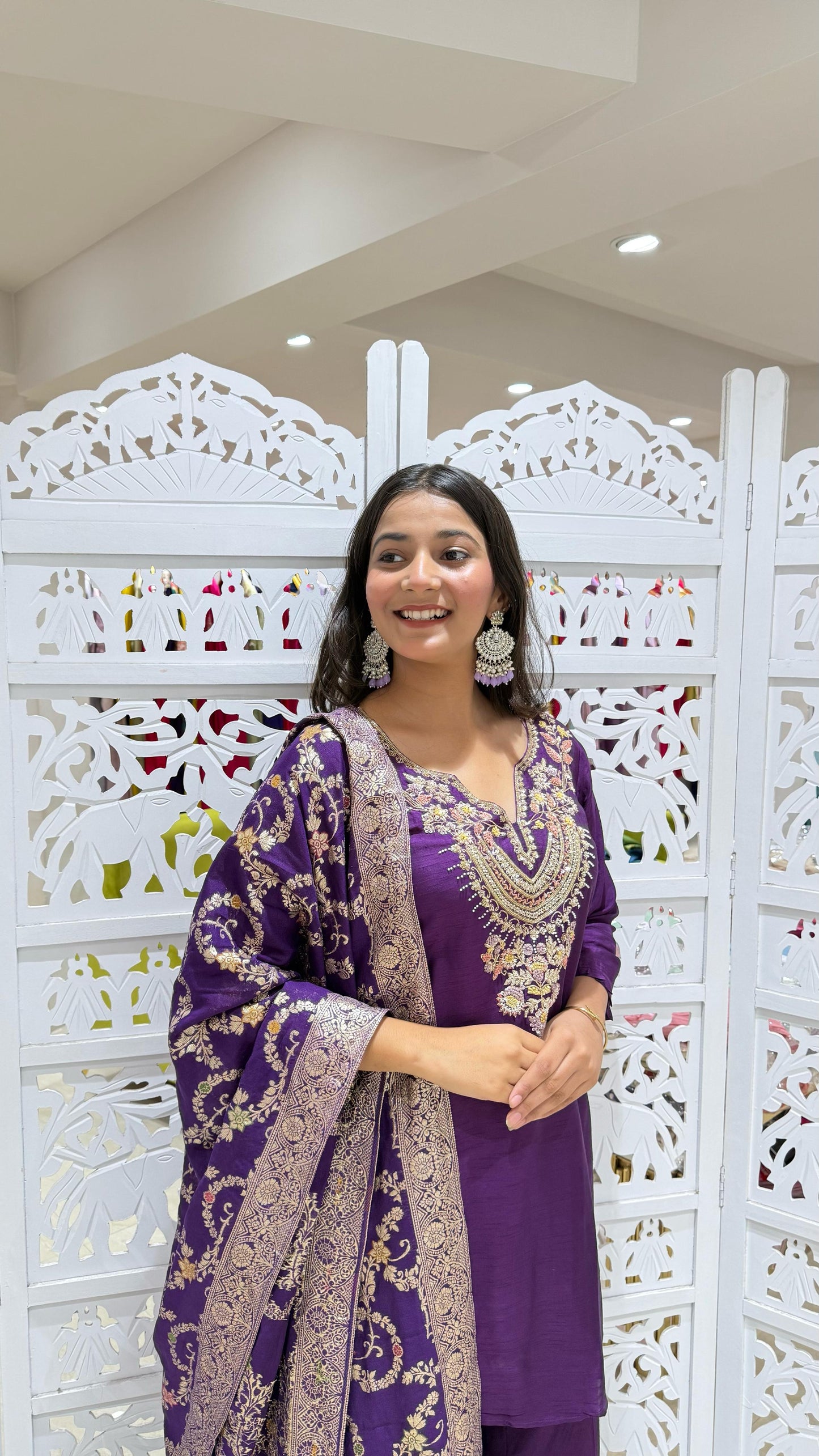 Kurti plazo dupatta
