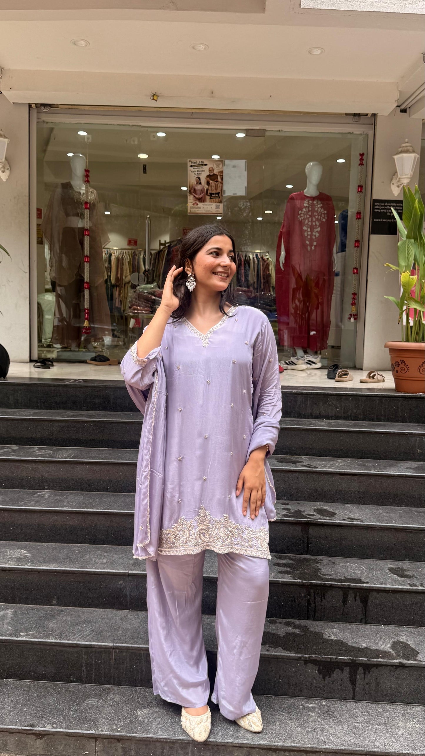 Kurti plazo with duppata