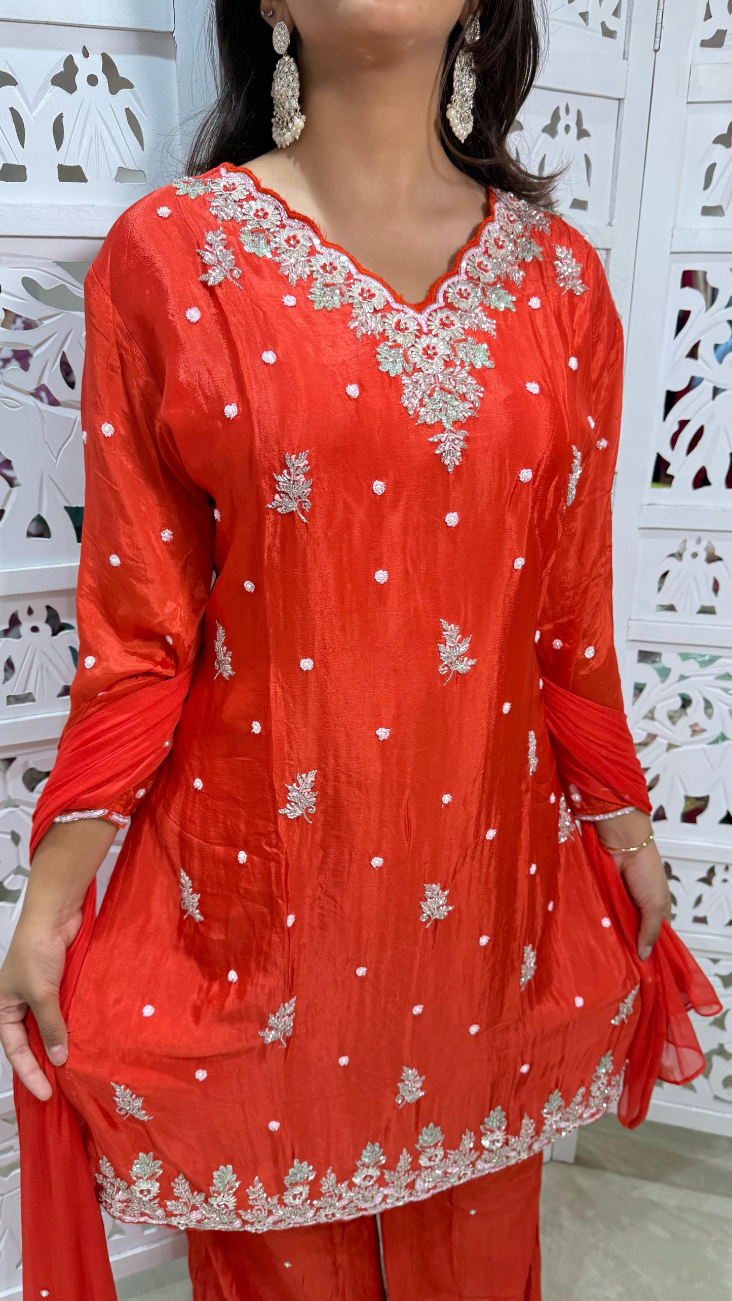 Kurti plazo with dupatta