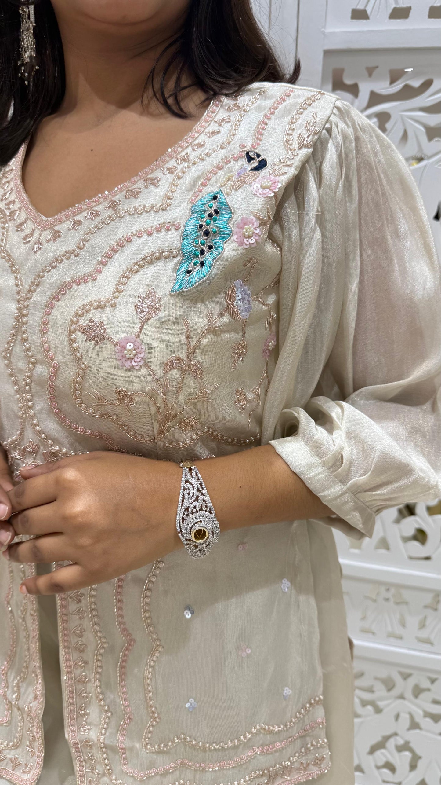 Two piece indowestern