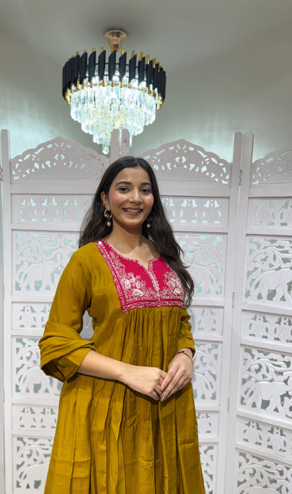 Anarkali pant with duppata