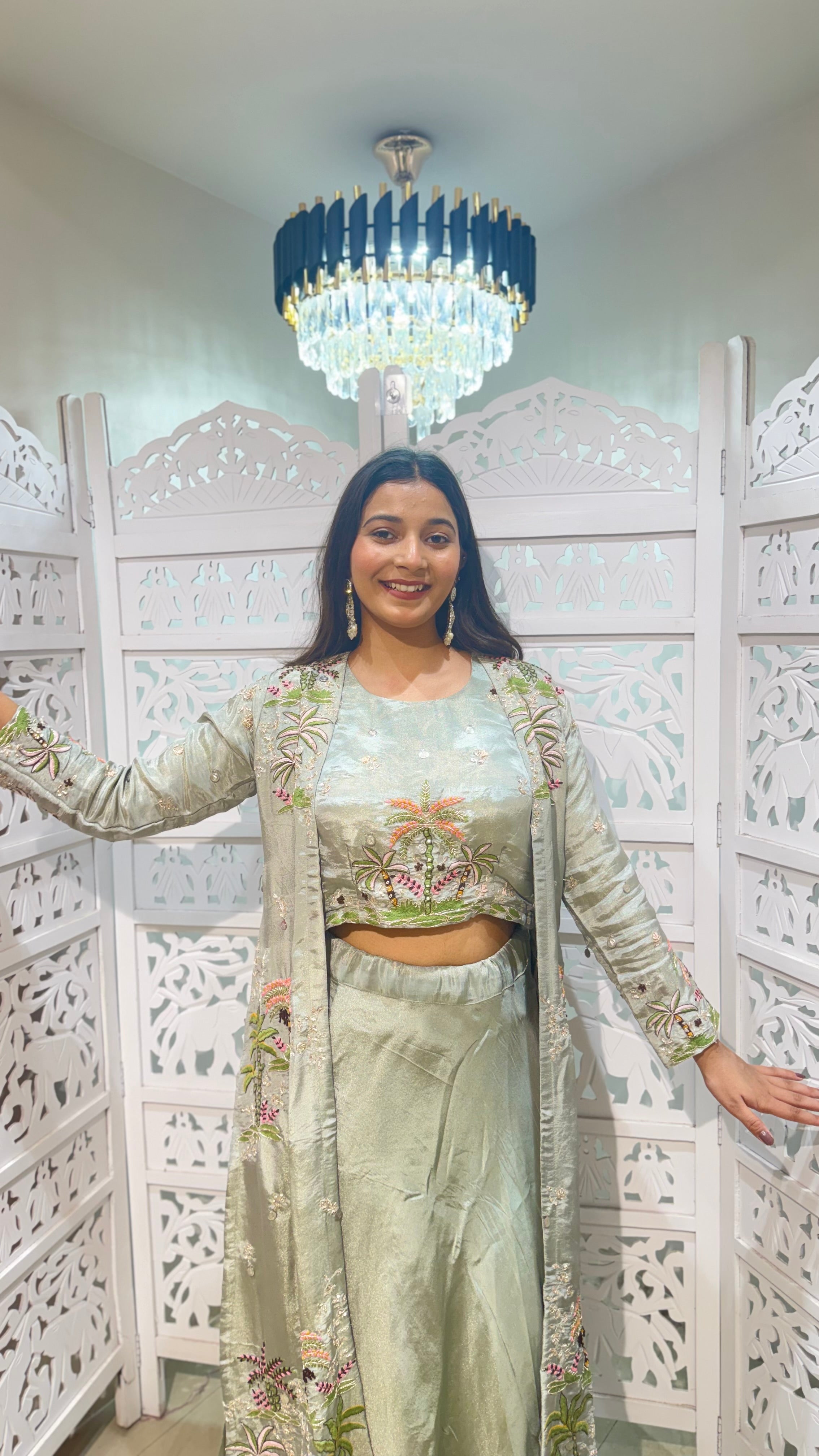 Three piece indowestern