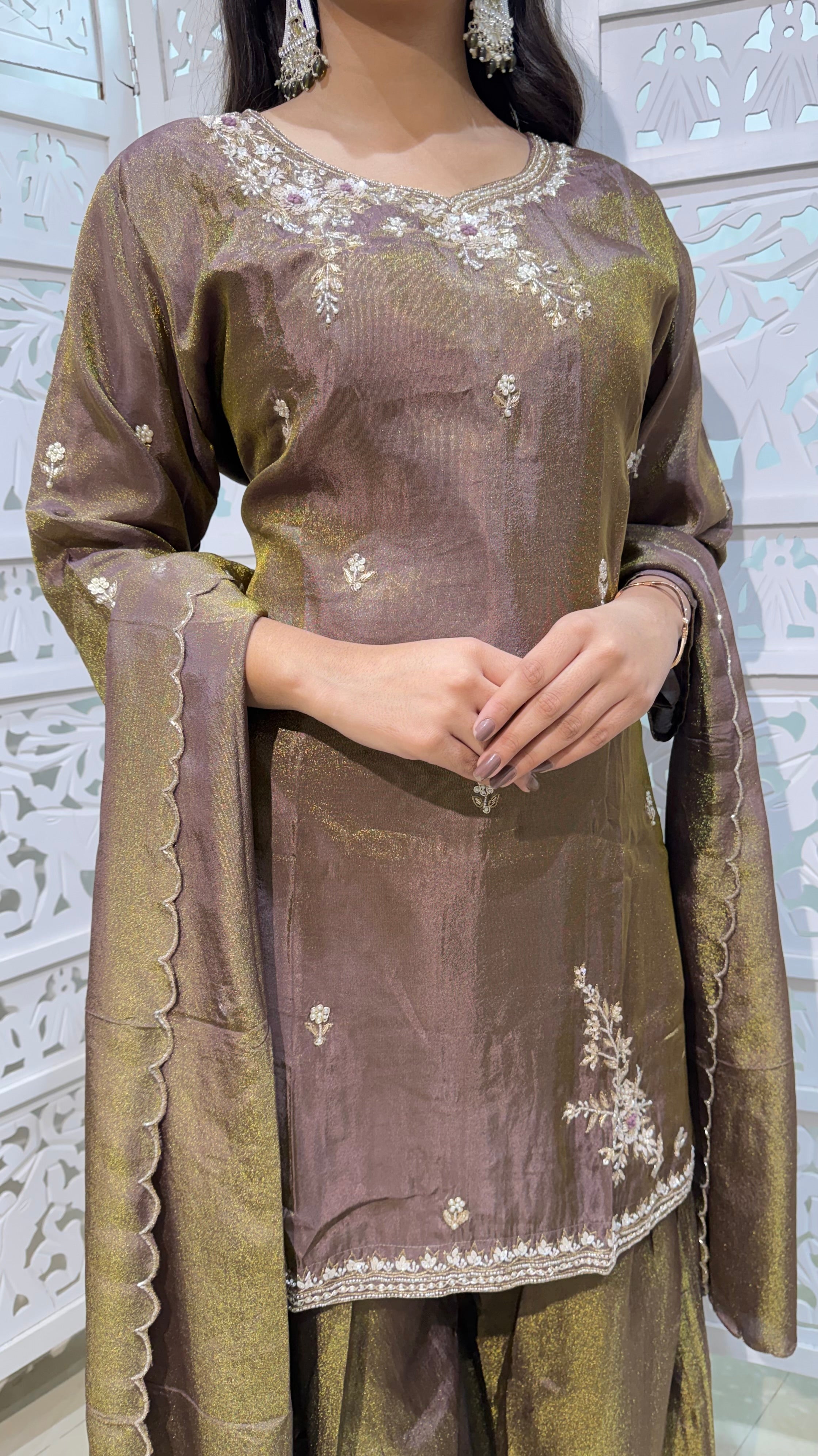 Kurti plazo with duppata