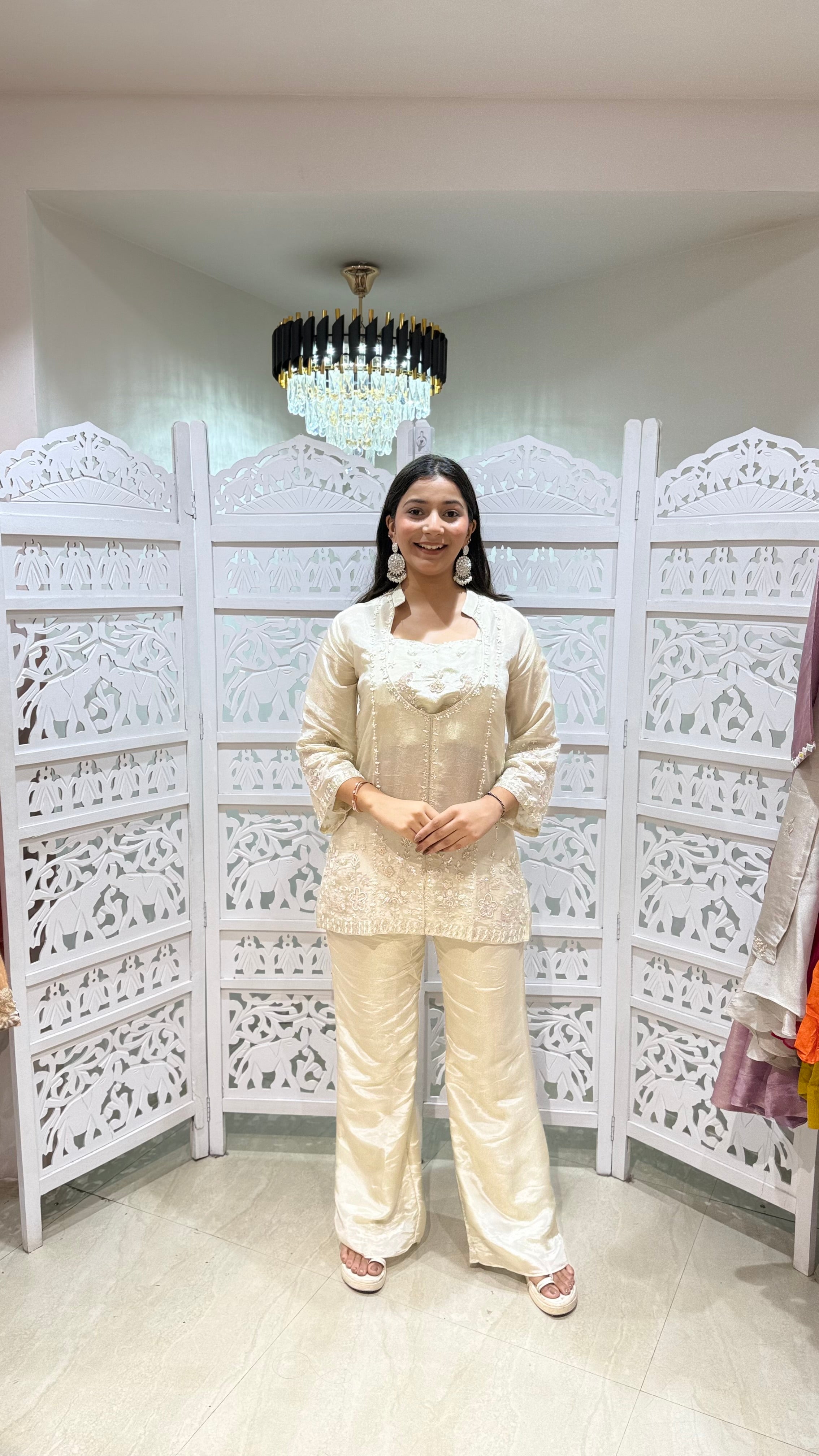 Three piece indowestern