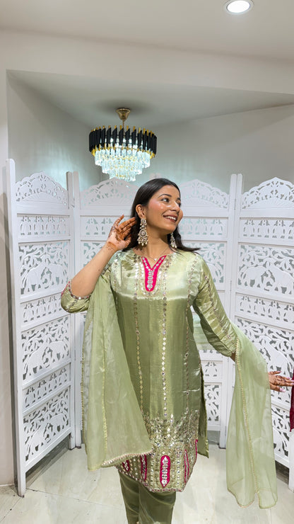 Kurti pant with duppata