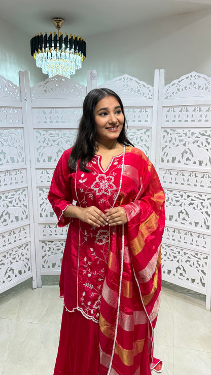 kurti plazo duppata